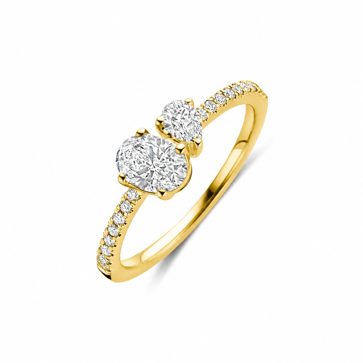 Lab-grown Ring  YG / Size: 54 / Ct: 0.75
