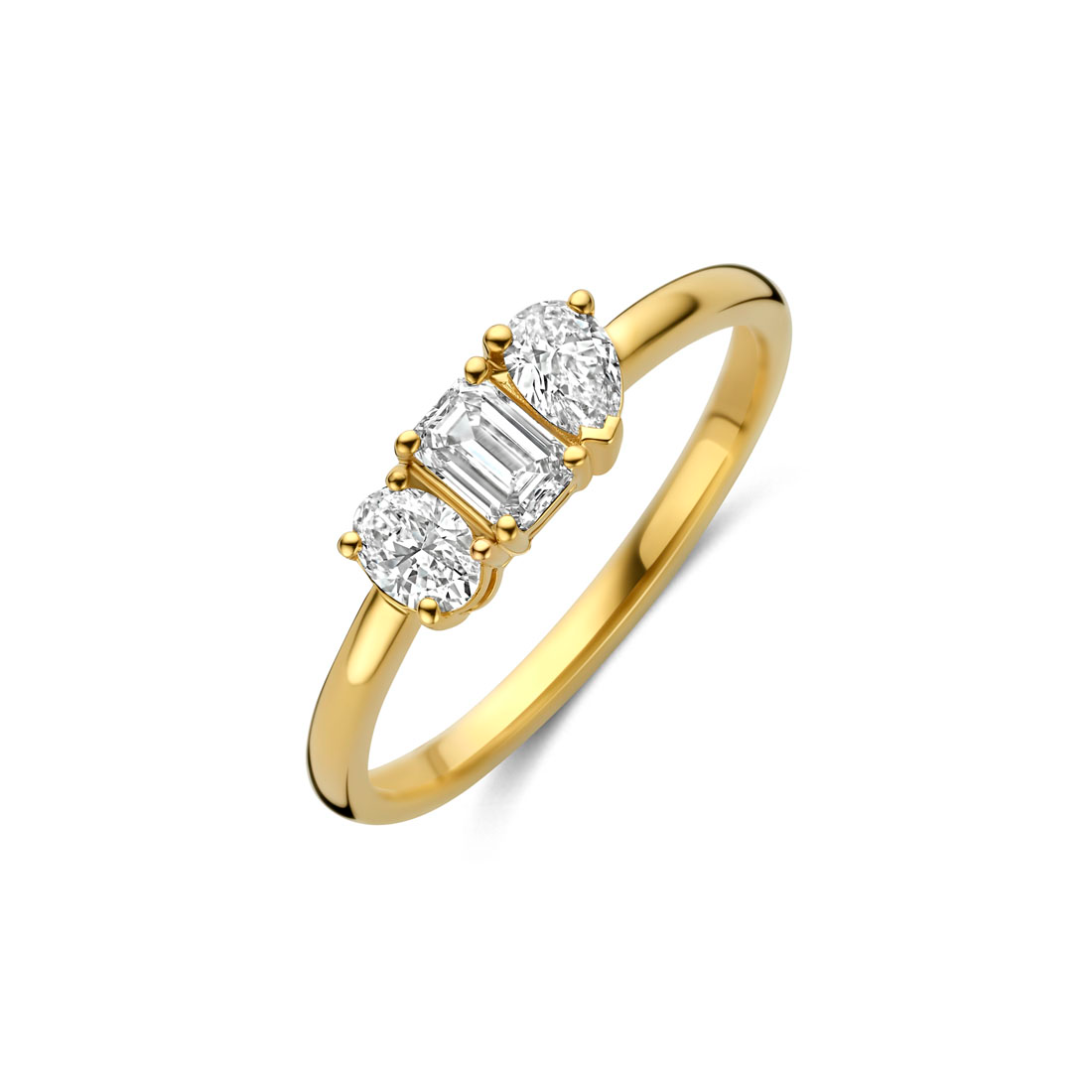 Lab-grown RING YG / Size: 54 / Ct: 0.59