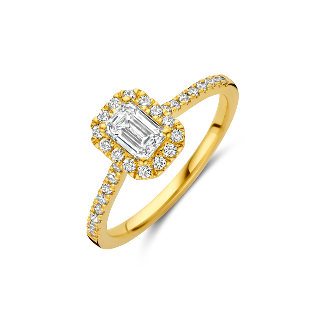 Lab-grown  RING YG / Size: 54 / Ct: 0.78