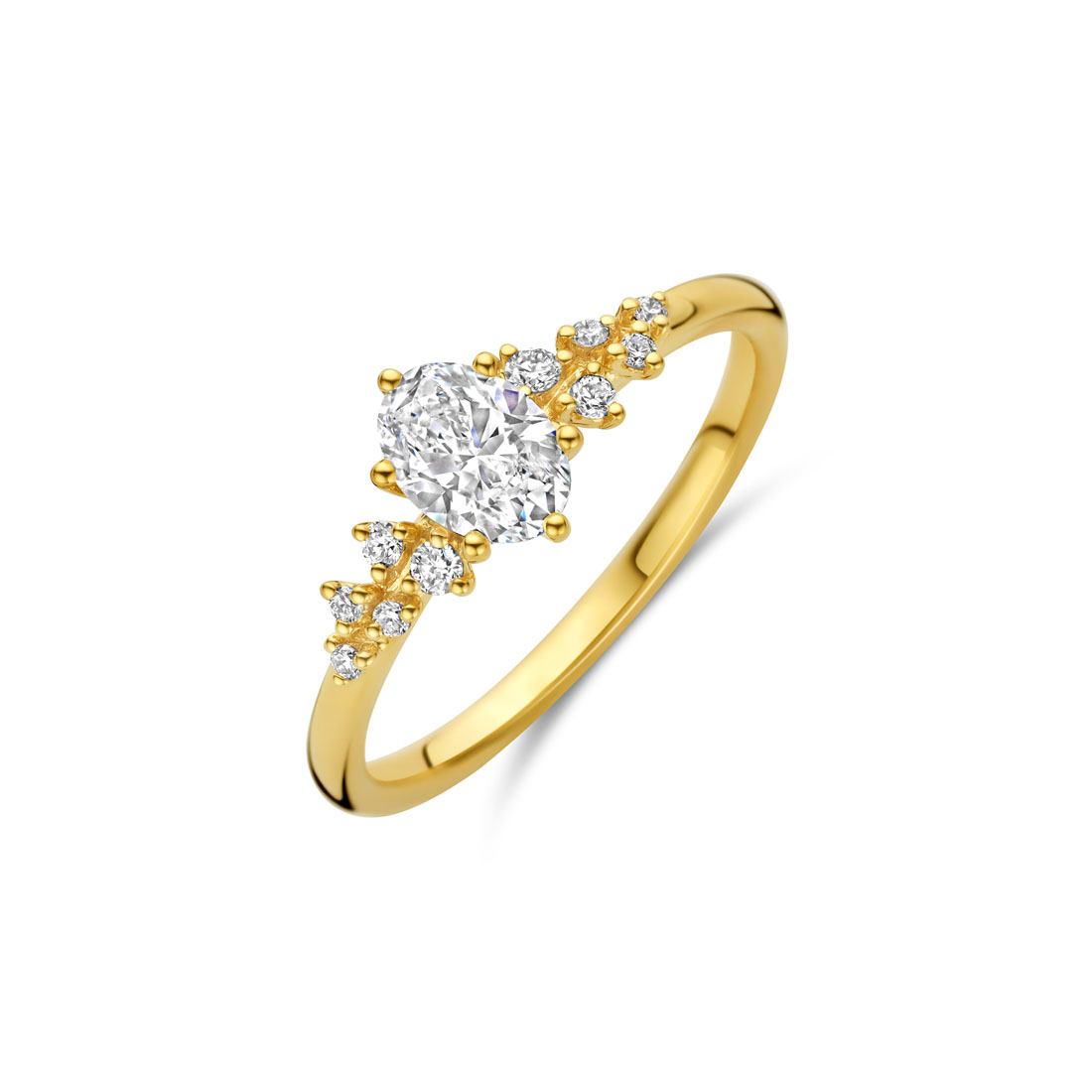 Lab-grown  RING YG / Size: 54 / Ct: 0.62
