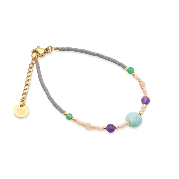 Das Blumenkind Armband vergoldet grau (Modellnummer BGB40GOGR) ist ein elegantes Schmuckst&uuml;ck f&uuml;r Ihr Handgelenk. Es geh&ouml;rt zur Kategorie Schmuck und ist ein Armband. Tragen Sie dieses Armband als stilvolles Accessoire zu jedem Outfit, um Ihrem Look einen Hauch von Raffinesse und Glamour zu verleihen. Perfekt f&uuml;r den Alltag oder besondere Anl&auml;sse.