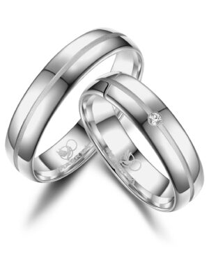 heren ring zilver koppelring