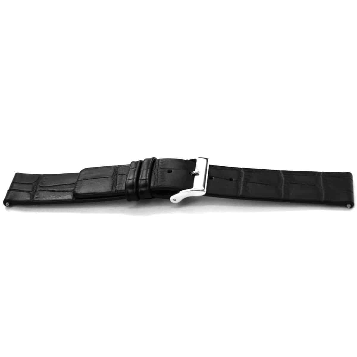 Kalfsederen horlogeband zwart, glad en ongestikt .
Kleur band: Zwart
Band dikte: 2.2mm
Band lengte: 75/115mm
Band breedte: 18x18mm
Gesp: Edelstaal
Bekleding binnenband: Nubuck
Gestikt: Nee
Pushpin: Inclusief
Waterproef: Nee
NFC Chip: NeeHypo-allergeen: Ja
EAN: 4782586371144
