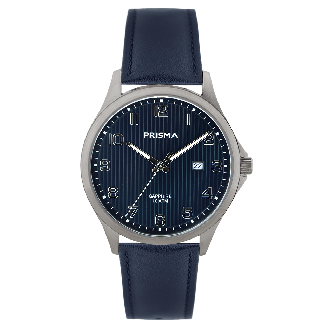 Prisma horloge P1406 heren titanium saffierglas 10 ATM grijzekleur met blauwe wijzerplaat

Algemeen
Geslacht: heren
Model: P.1406

Voordelen
- band echtlederen zwarte band
- wijzerplaat blauw met cijfers zilverkleurig
- glas is zeer krasvast
- lichtgewicht materiaal met extra draagcomfort
- waterdicht 10 meter
- quartz
- maat kast 40 mm (breedte) 8,6 mm (dikte)

