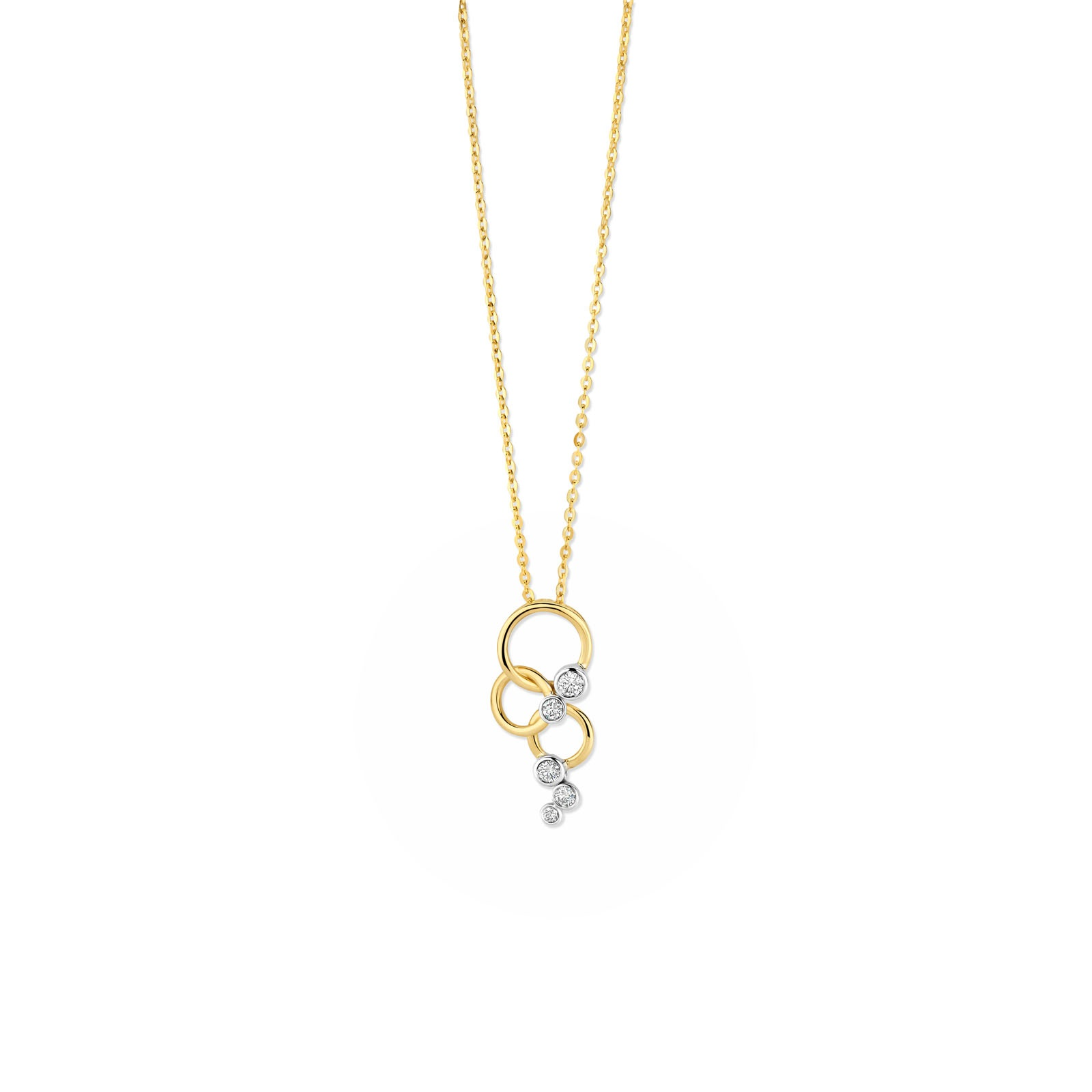 Hanger goud 18kt met diamant