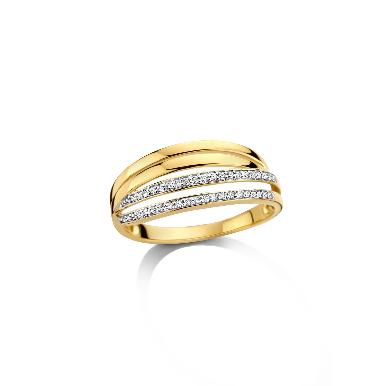 Ring goud 18kt met diamant