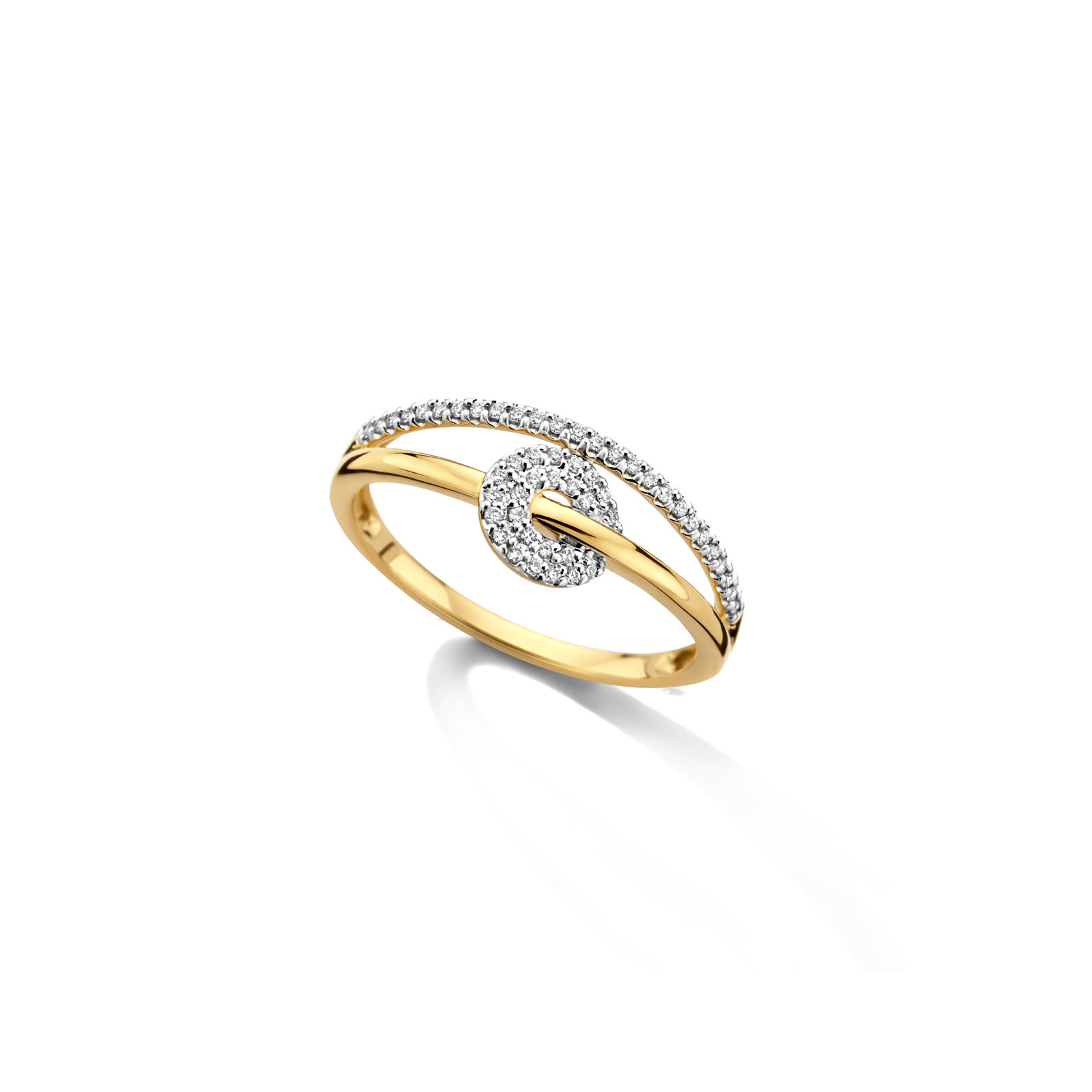 Ring goud 18kt met diamant