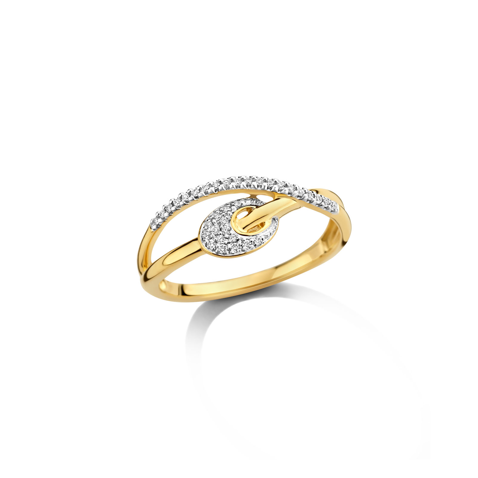 Ring goud 18kt met diamant