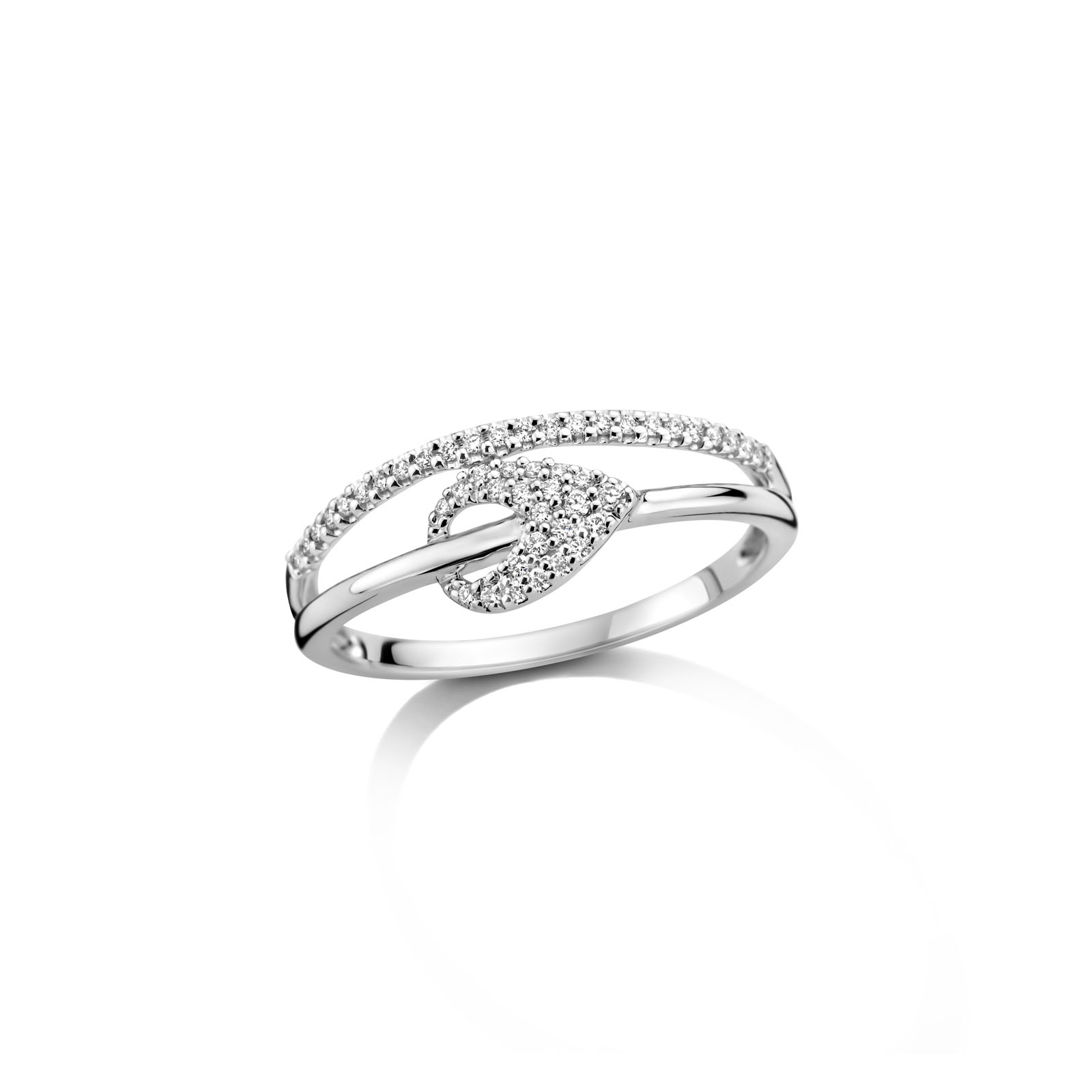 Ring goud 18kt met diamanten
