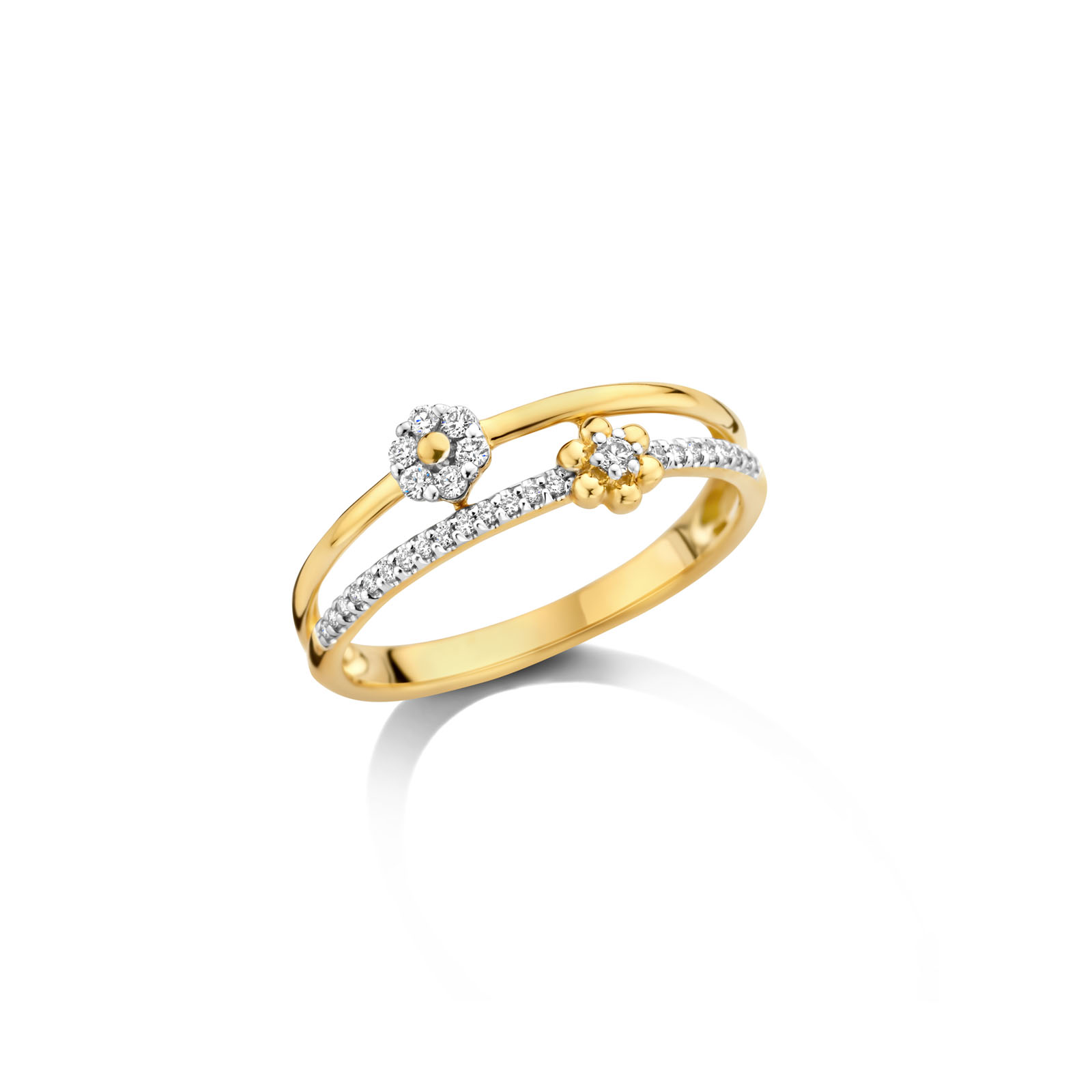 Ring goud 18kt met diamant