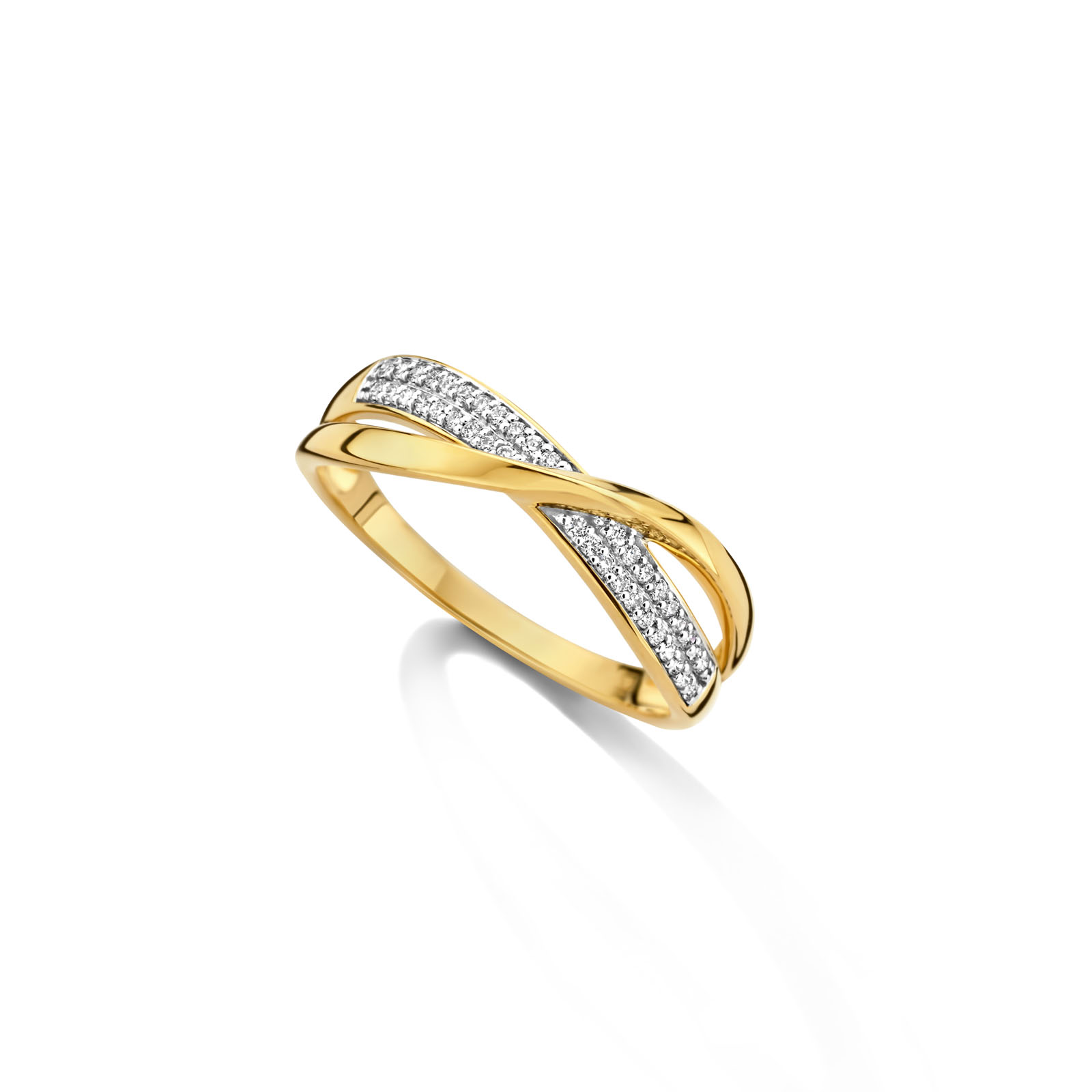 Ring goud 18kt met diamant