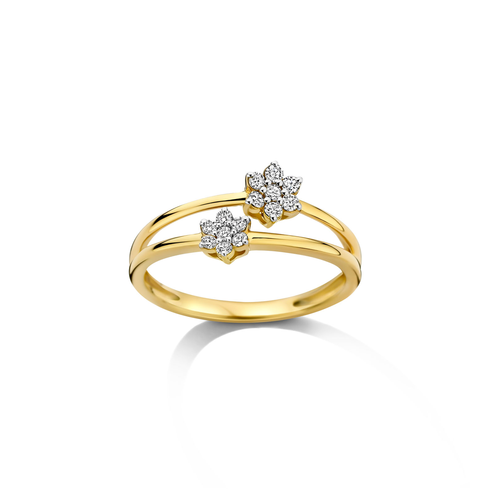 Ring goud 18kt met diamant