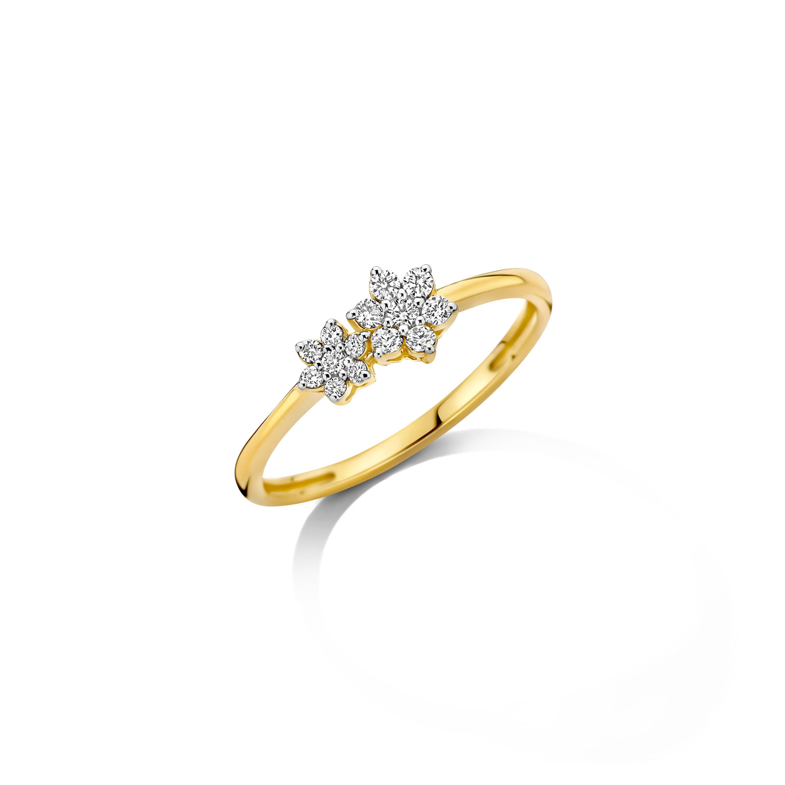 Ring goud 18kt met diamant