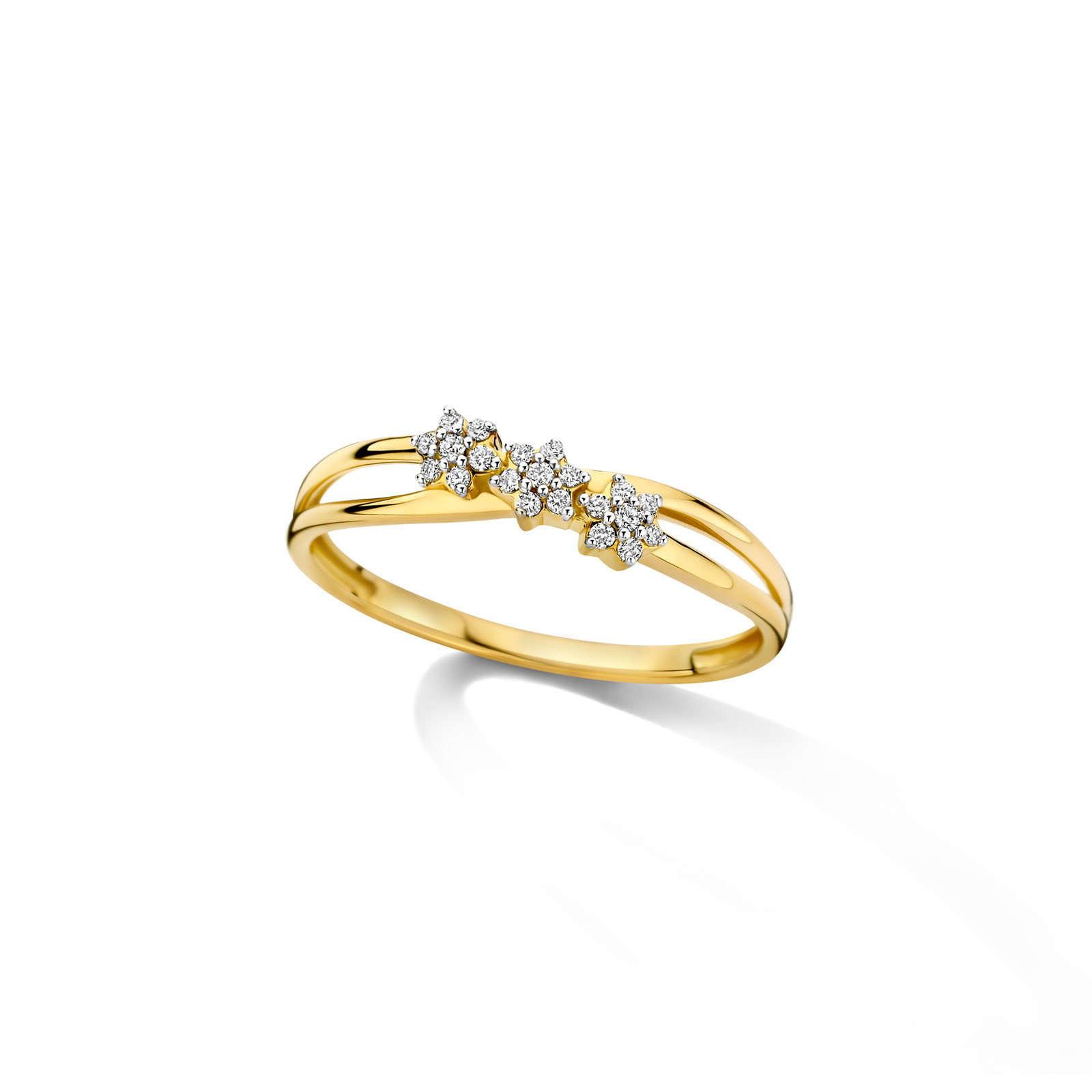 Ring goud 18kt met diamant