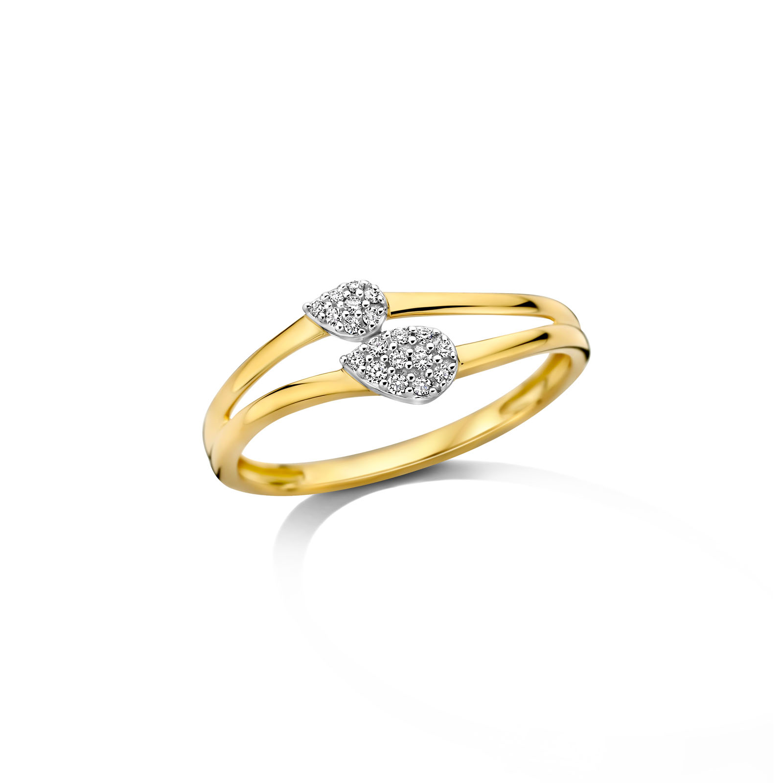 Ring goud 18kt met diamant