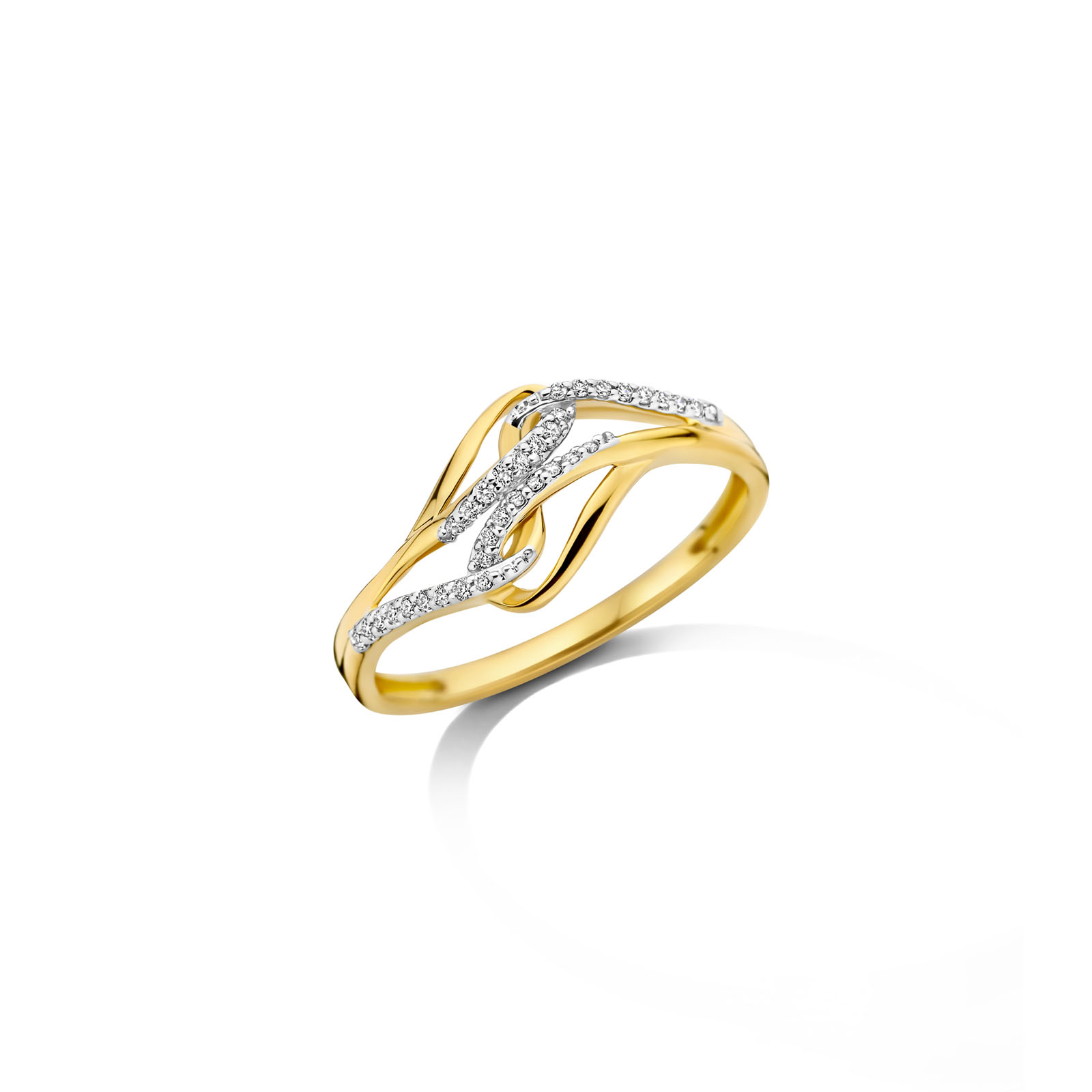 Ring goud 18kt met diamant