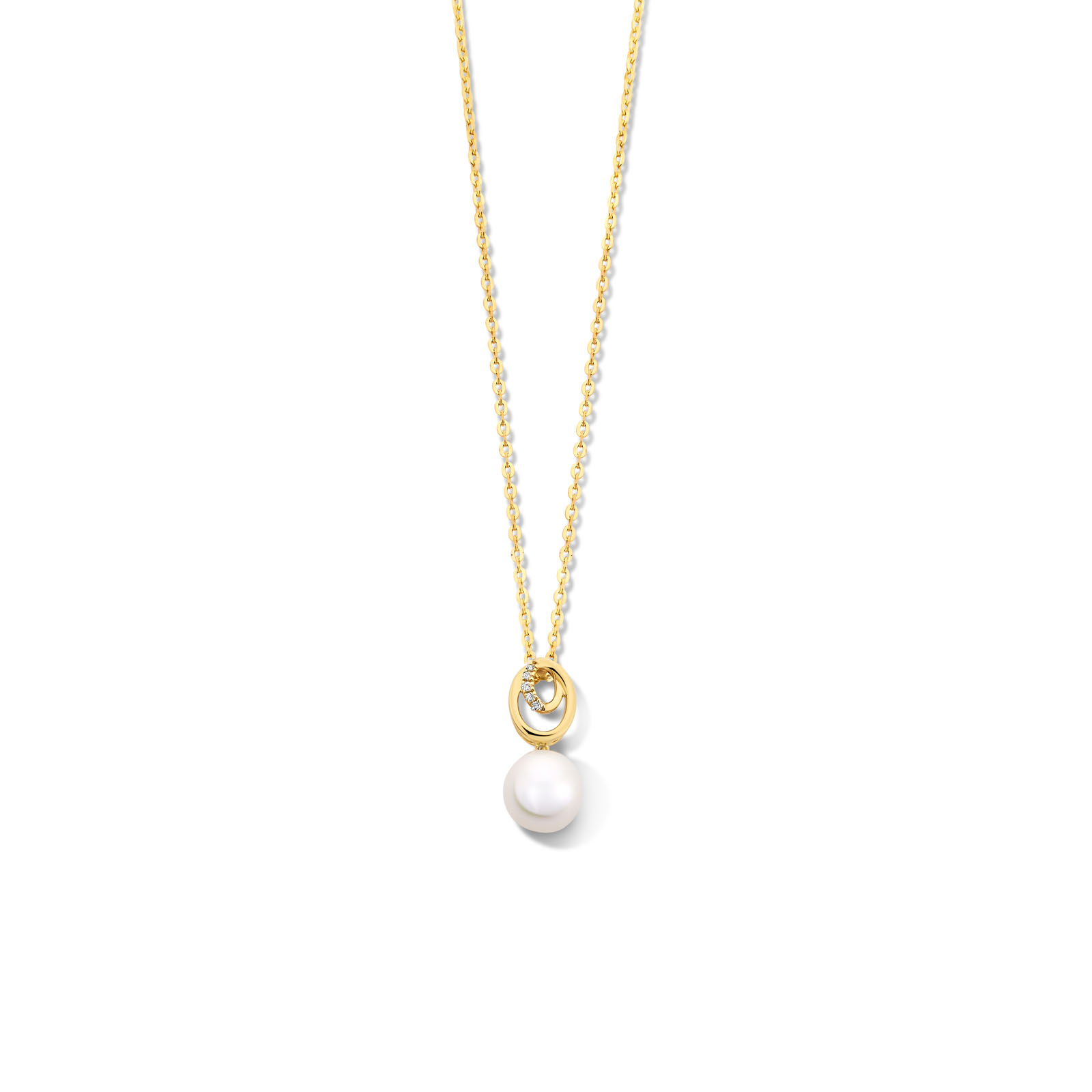  Hanger geel goud 18kt met diamant 
