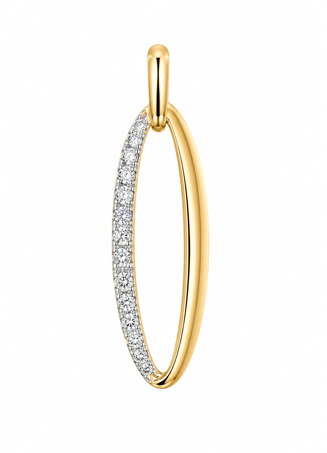 Hanger goud 18kt met diamant