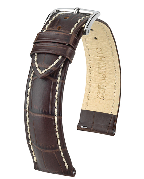 HIRSCH MODENA L BROWN CALF 20/18MM 10302810-2-20.
De specificaties zijn als volgt:
Bandbreedte: 20