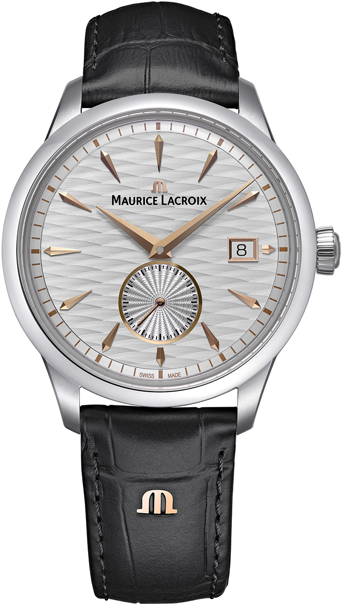 Dit is een horloge van het merk Maurice Lacroix gemaakt voor heren.
De specificaties zijn als volgt:
Kastmaat: 39 mm
Kastdikte: 10,10mm
Waterdichtheid: 5 ATM / 50 Meter / 165 Feet
Dit horloge heeft de volgende functies/eigenschappen:
Datumaanduiding