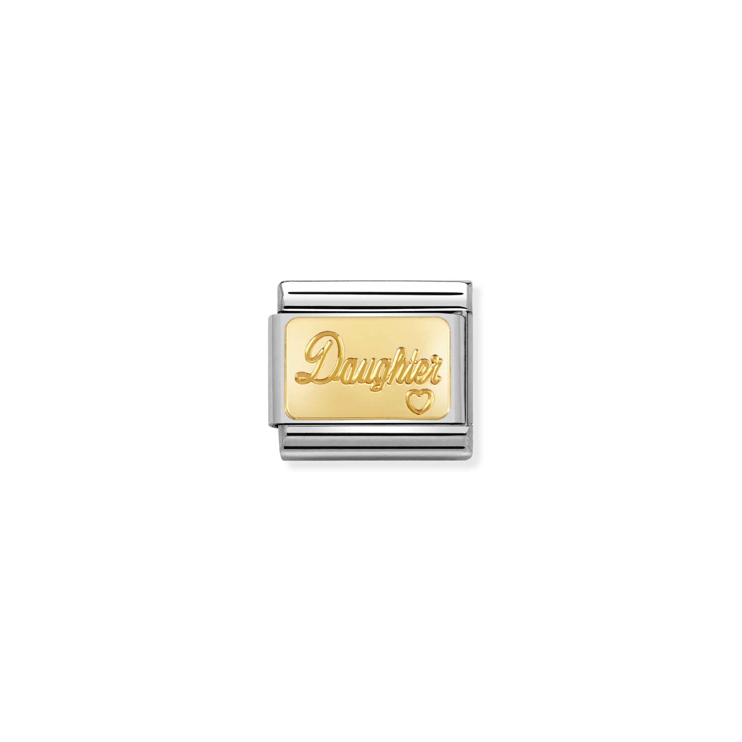 NOMINATION COMPOSABLE CLASSIC ENGRAVED SIGNS CUSTOM DAUGHTER