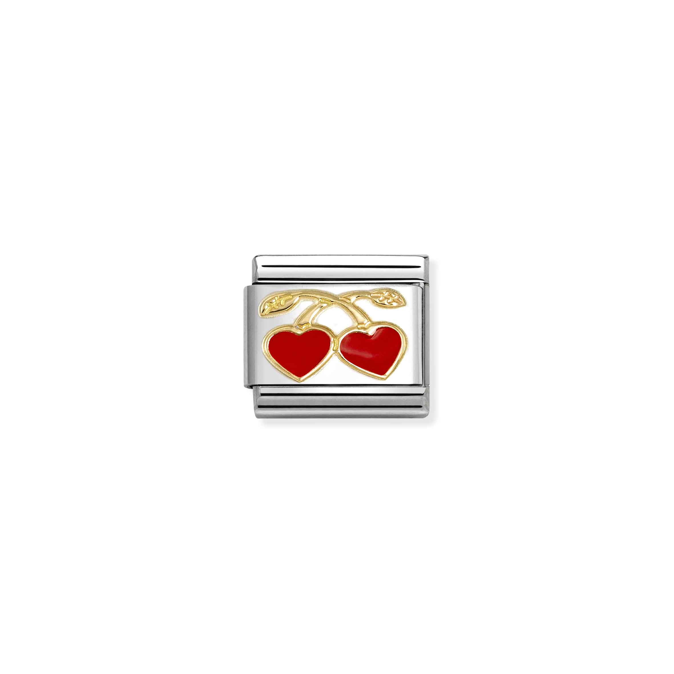 NOMINATION COMPOSABLE CLASSIC LOVE RED HEARTS CHERRIES