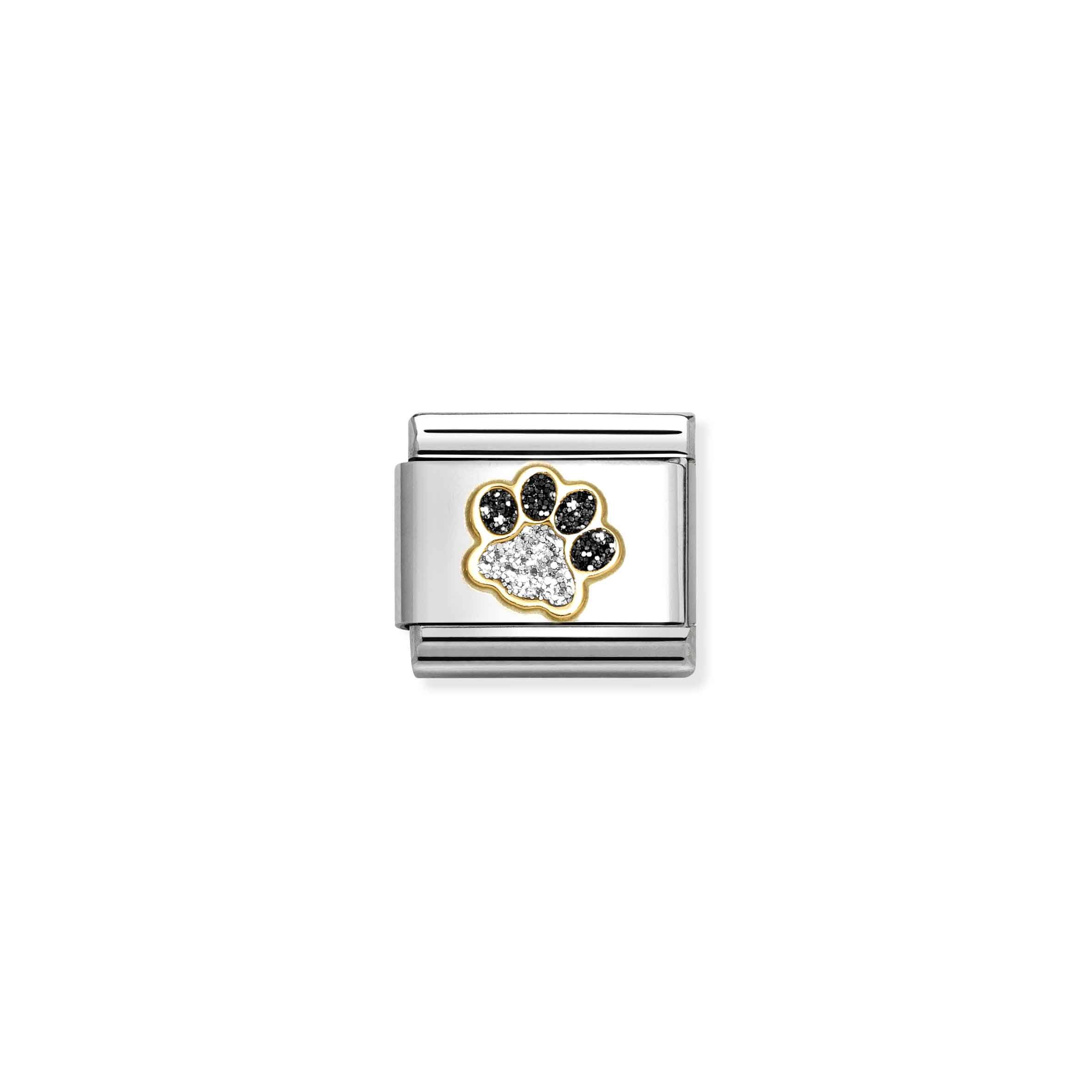 NOMINATION COMPOSABLE CLASSIC GLITTER SYMBOLS PAWPRINT