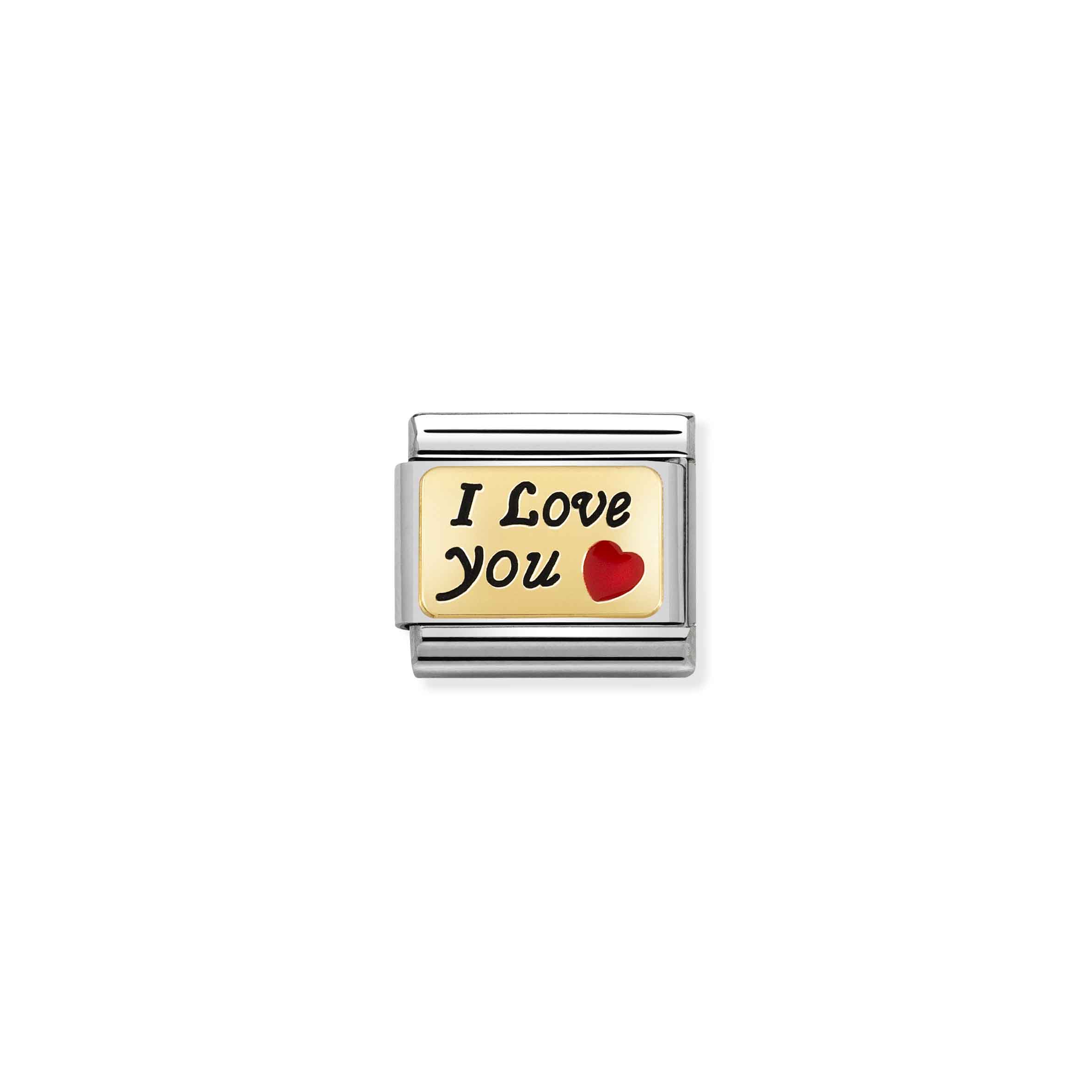 NOMINATION COMPOSABLE CLASSIC PLATES I LOVE YOU