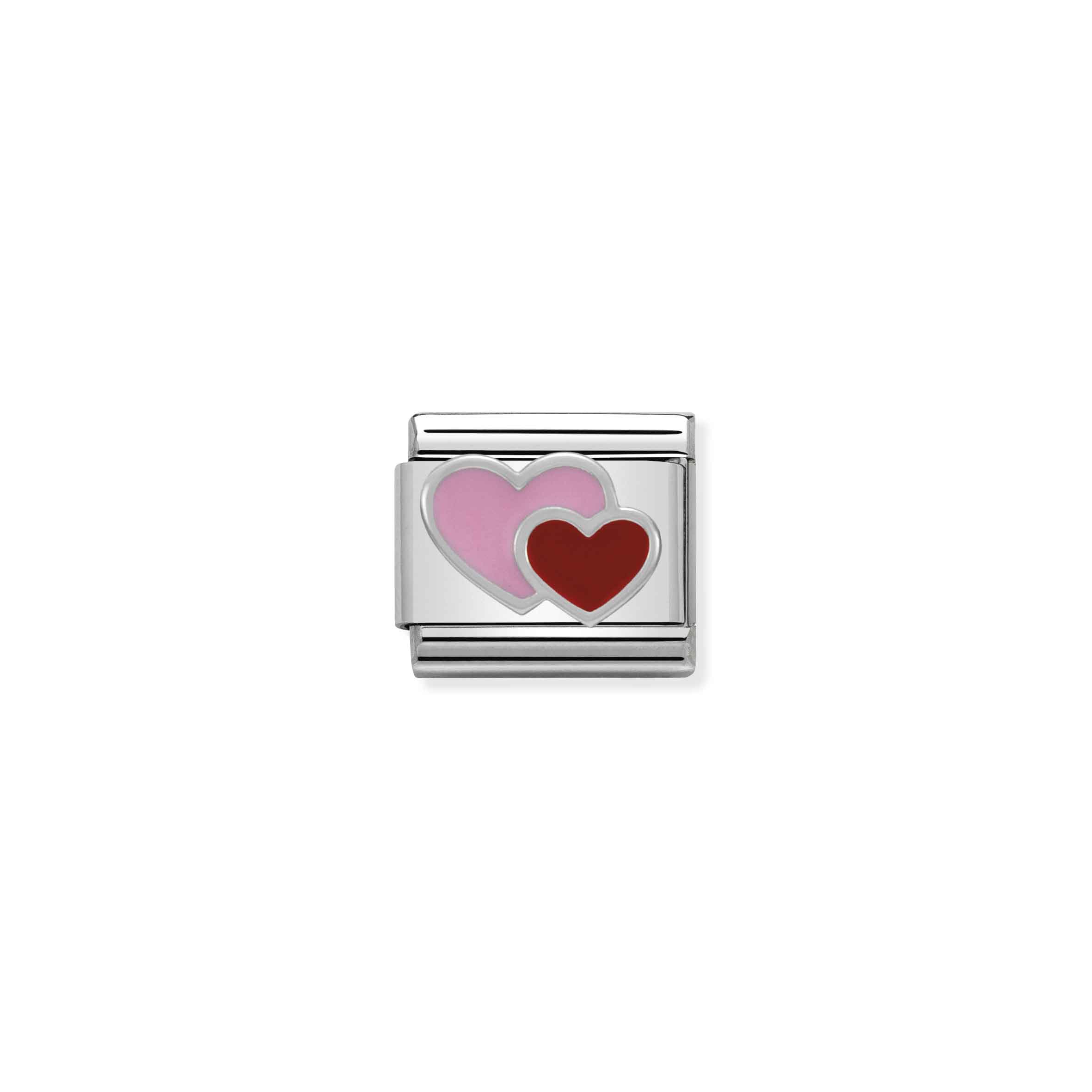 NOMINATION COMPOSABLE CLASSIC SYMBOL PINK RED DOUBLE HEART