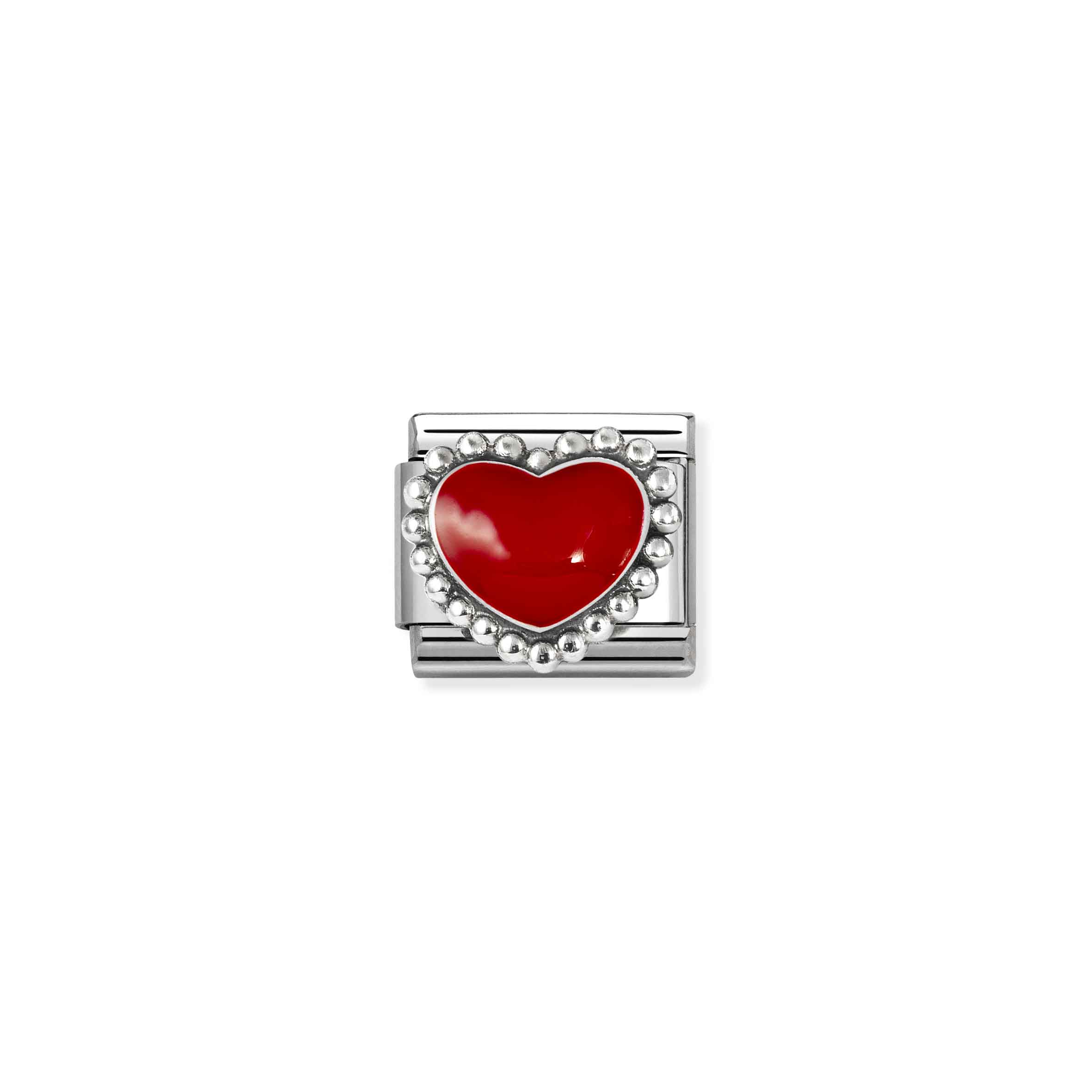 NOMINATION COMPOSABLE CLASSIC SYMBOL RED RAISED HEART