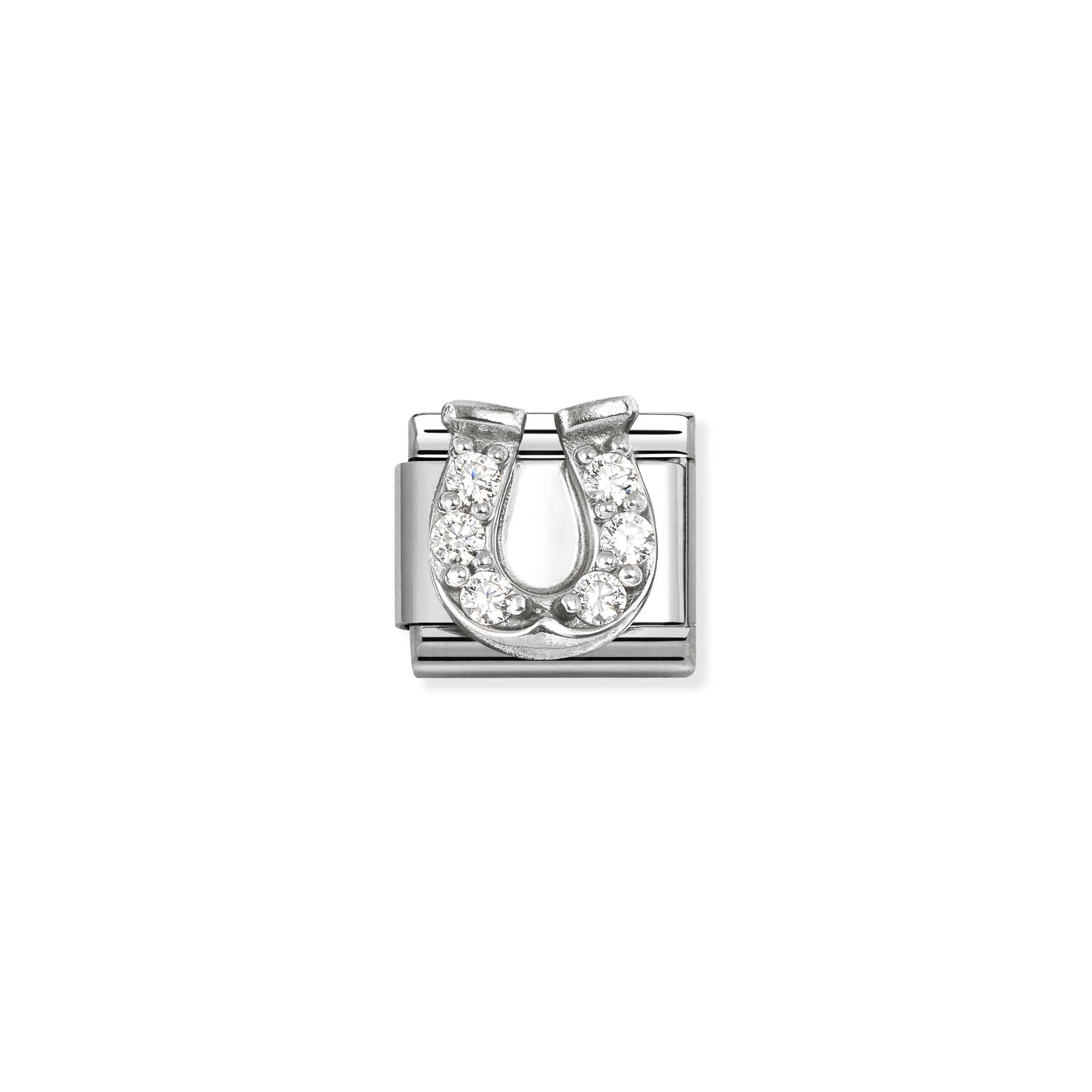 NOMINATION COMPOSABLE CL SYMBOL WHITE HORSESHOE