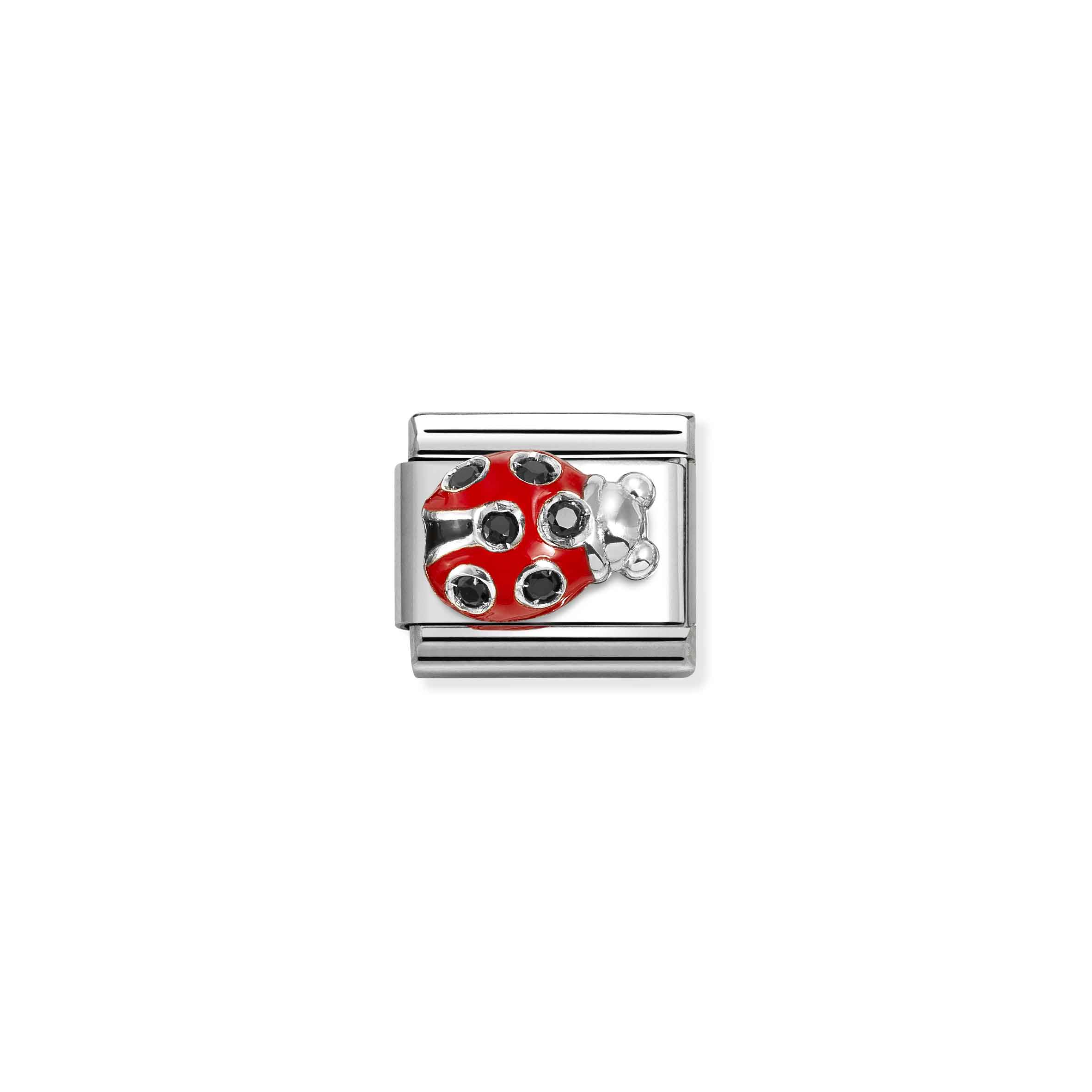 NOMINATION COMPOSABLE CL SIMBOLLADYBUG RED BLACK