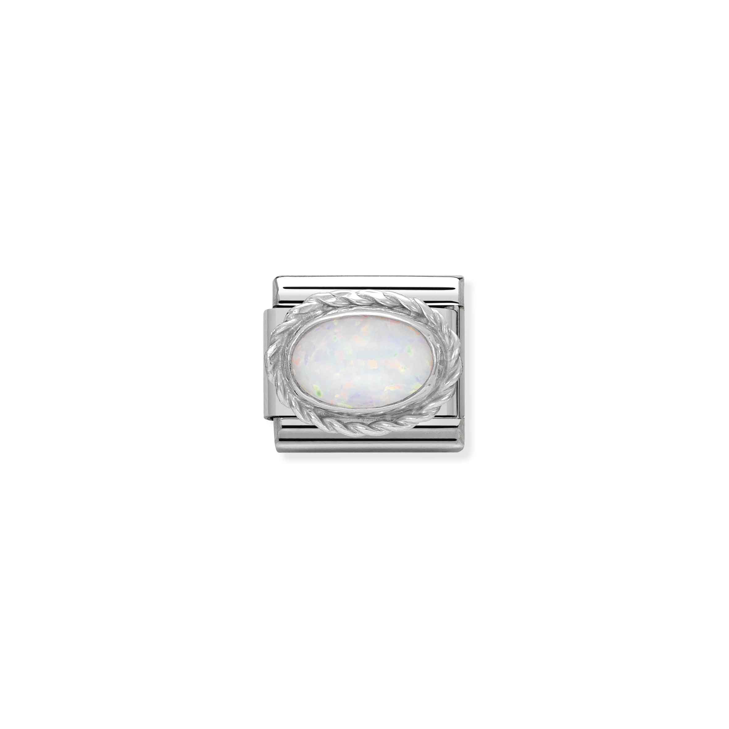 NOMINATION COMPOSABLE CLASSIC WHITE OPAL