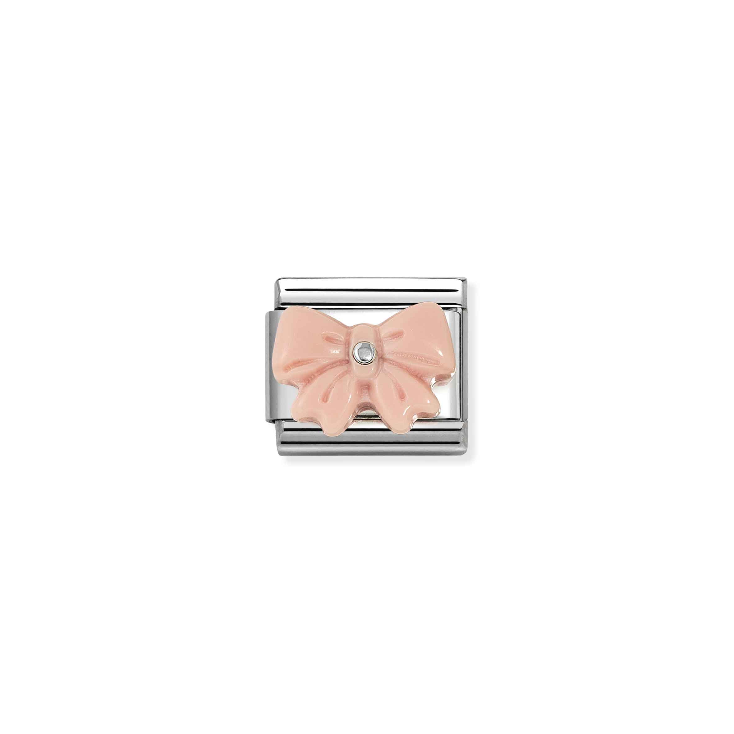 NOMINATION COMPOSABLE CLASSIC STONE SYMBOL PINK RESIN BOW