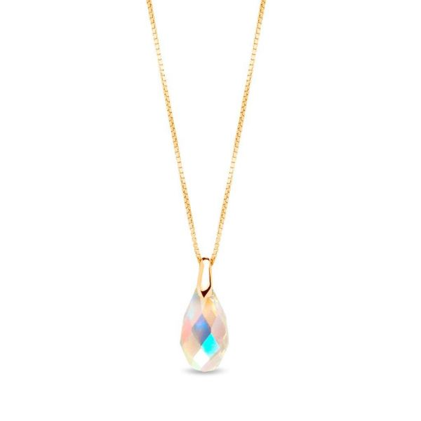 Spark NG601013AB  BRIOLETTE Collier Verguld Aurora Borealis 