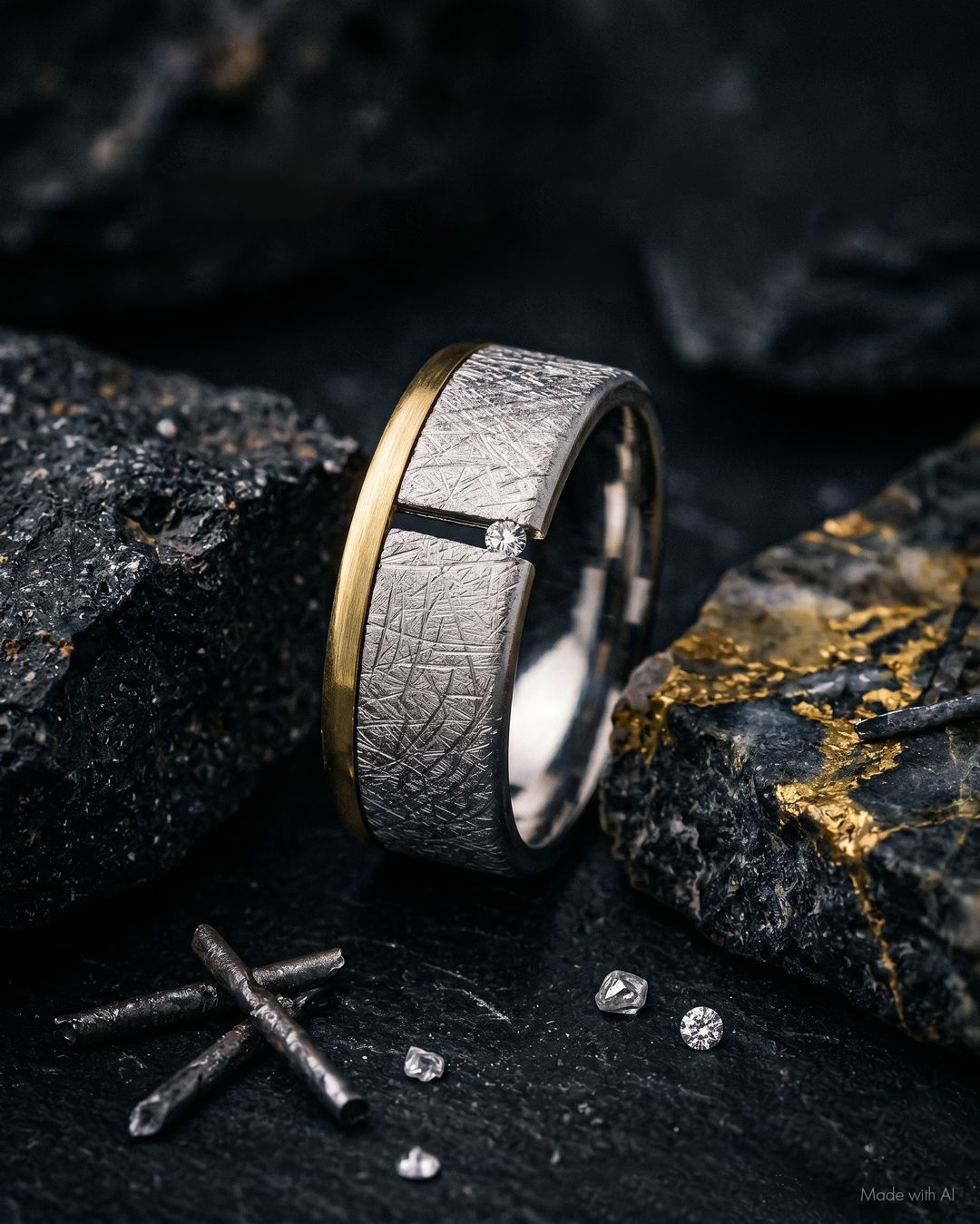 Entdecken Sie den Edelstahl-Bicolor-Brillant-Ring in Gr&ouml;&szlig;e 56. Dieser Ring gl&auml;nzt mit einem 0,02ct Tw/si gro&szlig;en Brillanten in Edelstahl. Perfekt f&uuml;r jeden Anlass und beeindruckt mit einem eleganten Glanz. Tragen Sie ihn zusammen mit der passenden Kette und den passenden Ohrsteckern als stilvolles Alltags-Accessoire oder zu besonderen Anl&auml;ssen.