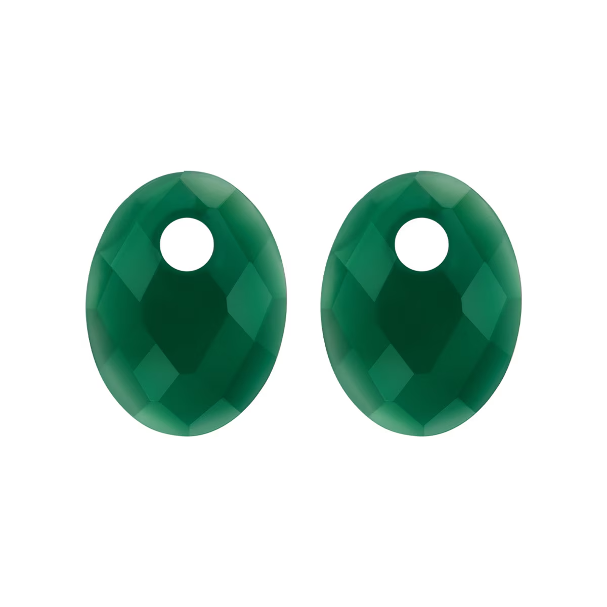 Blush oorbedels Green Agate | 810GAGO
