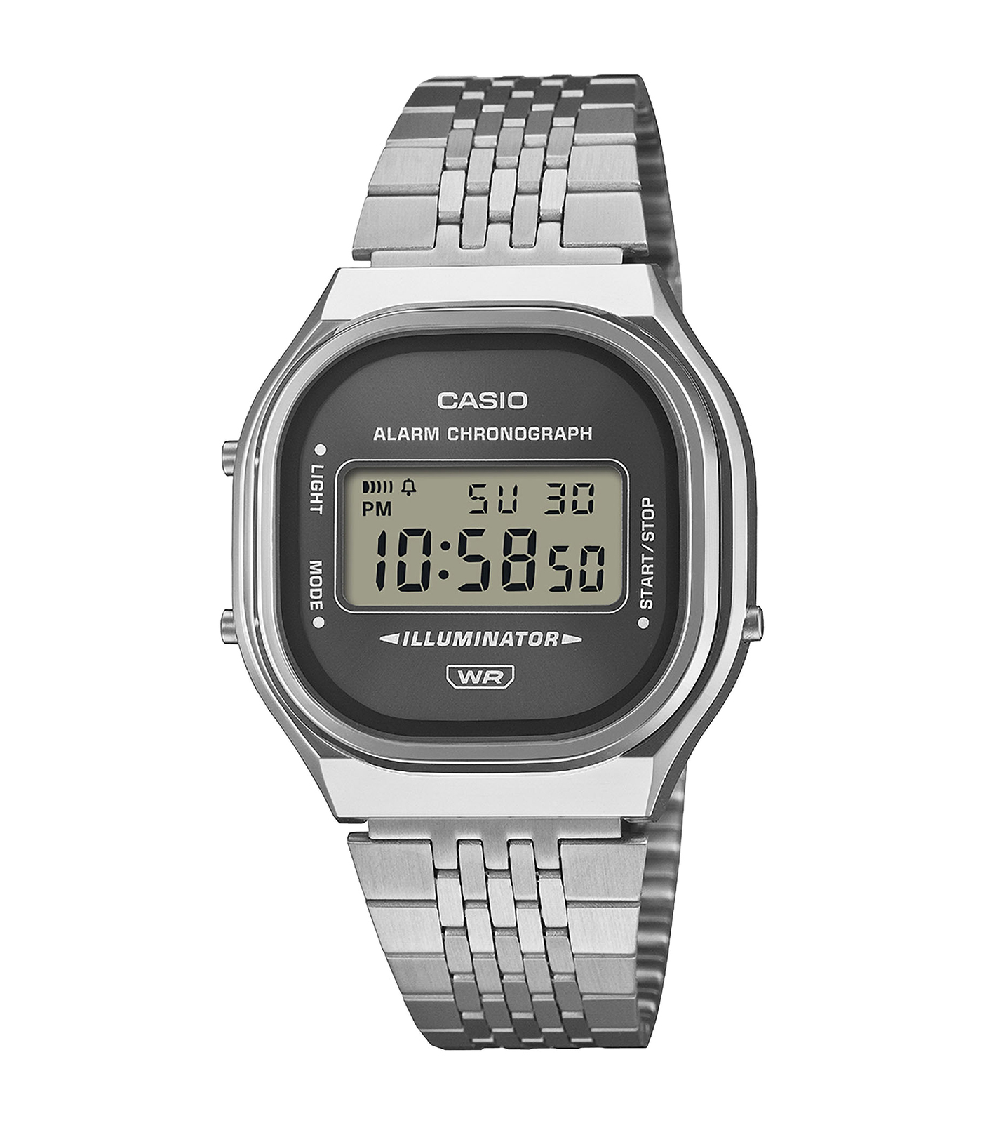 Casio Vintage horloge A140 brengt stille verfijning in de alledaagse stijl met een naadloze combinatie van een retro-ge&iuml;nspireerde kast en een digitaal display, waarbij vintage karakter wordt gecombineerd met een strakke, eigentijdse uitstraling. 