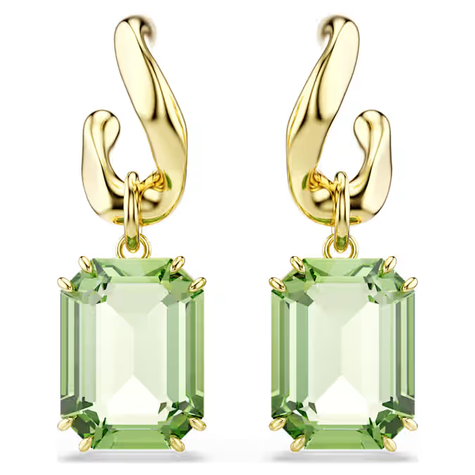 Laat je stijl nog meer stralen met deze fascinerende groene oorbellen. Elk sieraad is voorzien van een Swarovski ReCreated&trade;-kristal in een kenmerkende achthoekige vorm en een gewelfde schakel die zorgt voor een vloeiend verloop en fraaie glans. De onberispelijke Millenia-lijn is een levendige en sprekende nieuwe kijk op het erfgoed en de expertise van Swarovski, die tot uiting komt in rivieren van kristallen waar wetenschap en magie samenkomen.

Artikelnr.: 5756151
Collectie:  Millenia
Formaat: 4.6 x 1.5 cm
Materiaal:  18k gouden afwerking, ReCreated&trade; Crystals
Kleur:  Groen
Gewicht (individueel product):  11 g