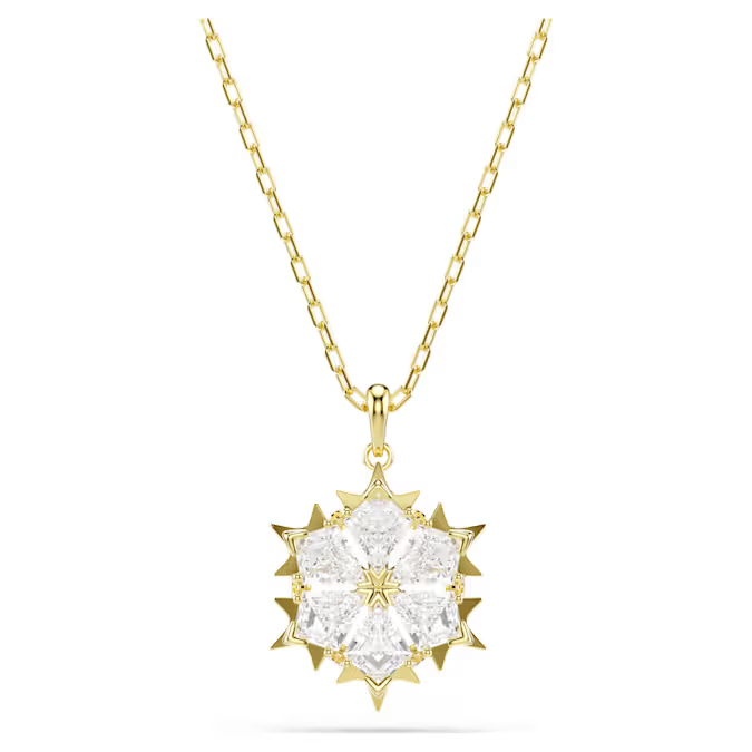 Laat je betoveren door deze kleine sneeuwvlokhanger, met de schitterende glans van heldere Swarovski Zirkonia. Het prachtige motief hangt aan een fijne ketting en vormt een stralend middelpunt voor elk feestje dit seizoen. Mix en match met andere Magic-sieraden voor een extra dosis glamour. Elk artikel uit de Magic Evolution-collectie beheerst de kunst van het stapelen en in laagjes werken tot in de puntjes, met gestileerde vormen die elke look schitterend afwerken

Artikelnr.: 5757788
Collectie:  Magic
Lengte (minimum - maximum): 38 - 45 cm
Formaat motief: 1.9 x 1.3 cm
Materiaal:  18k gouden afwerking, Cubic zirconia
Kleur:  Wit
Type sluiting:  Karabijn