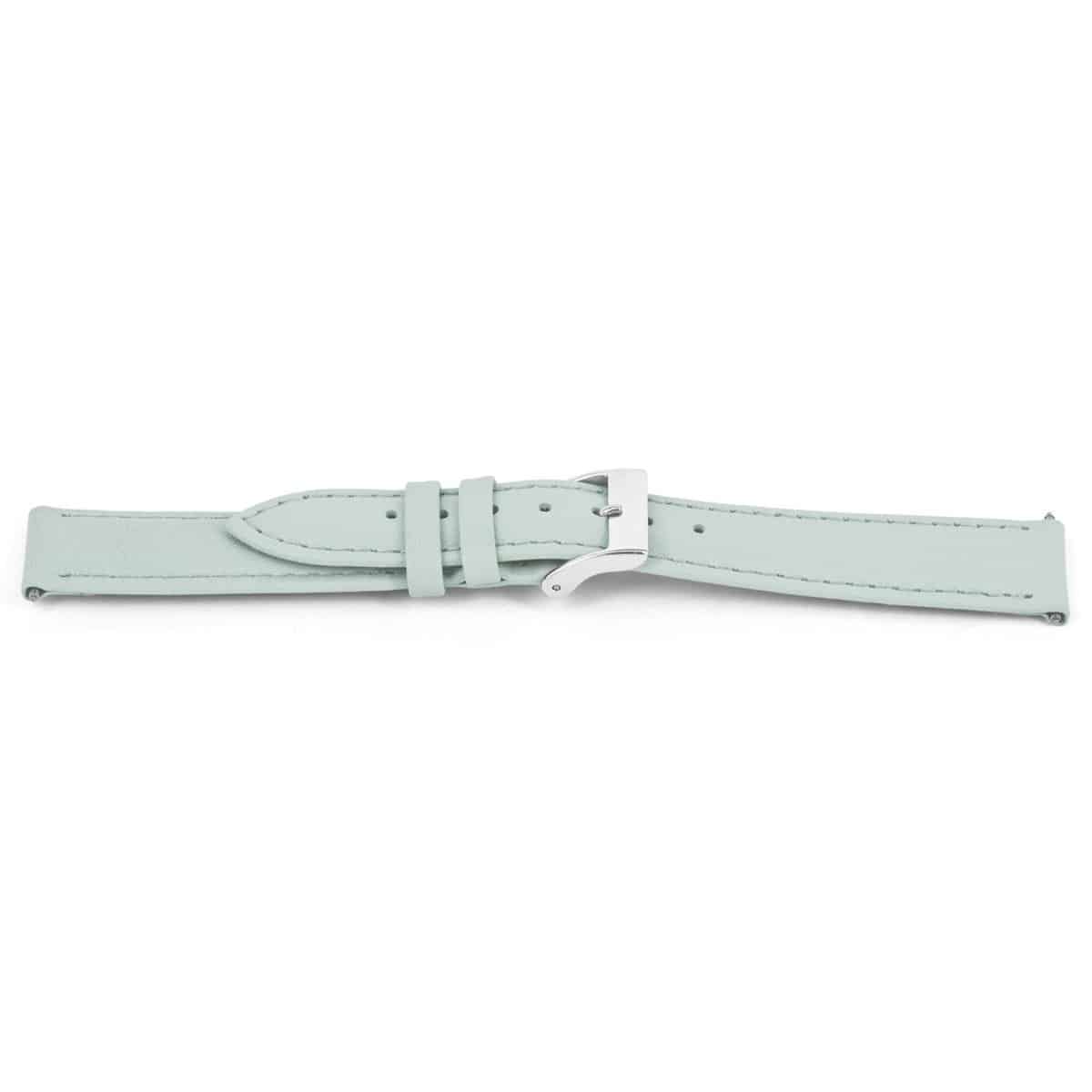 Horlogeband D614 Dover Pastel Blauw Leder 14x12mm