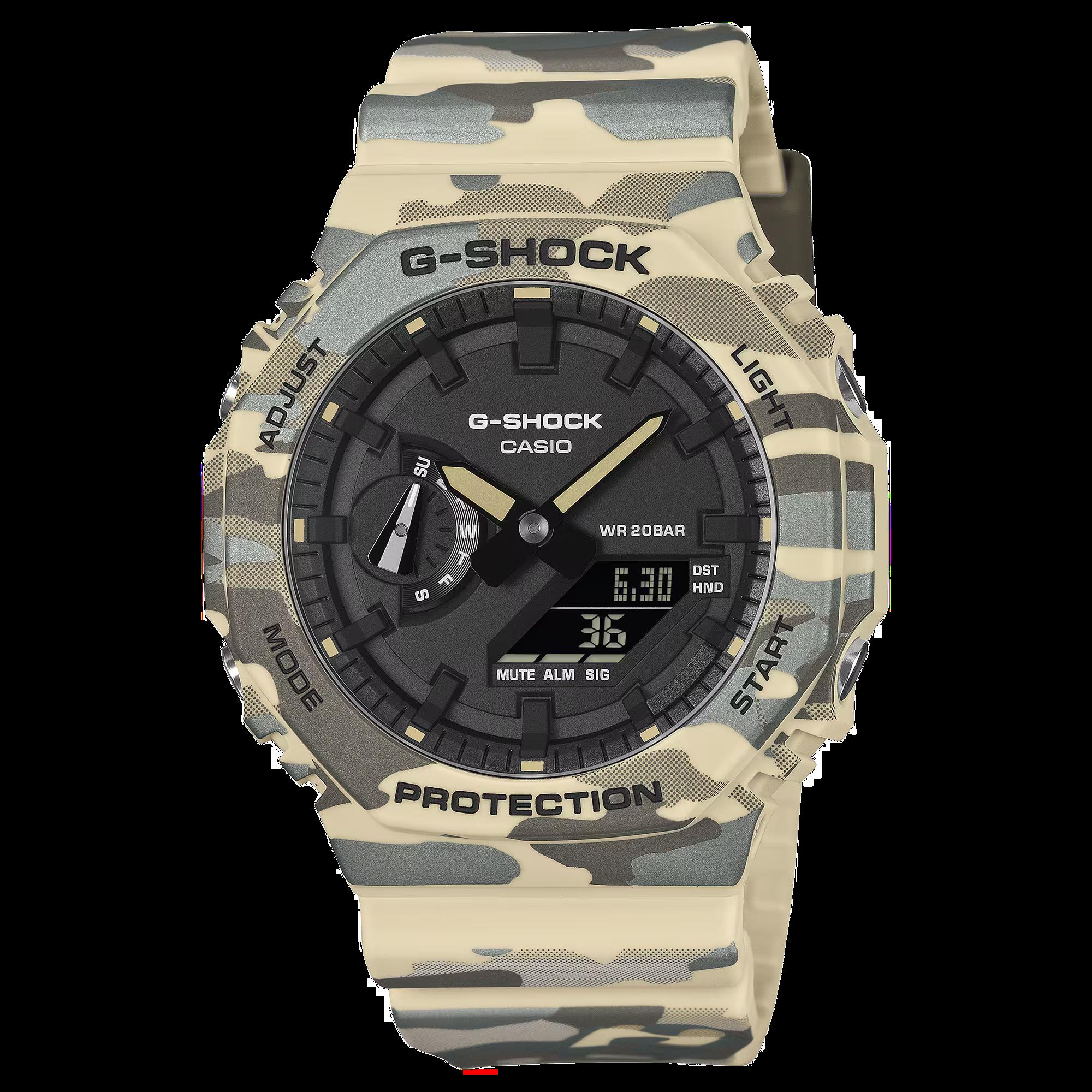 Casio G-Shock Camouflage beige 45 mm | GA-2100CM-5AER