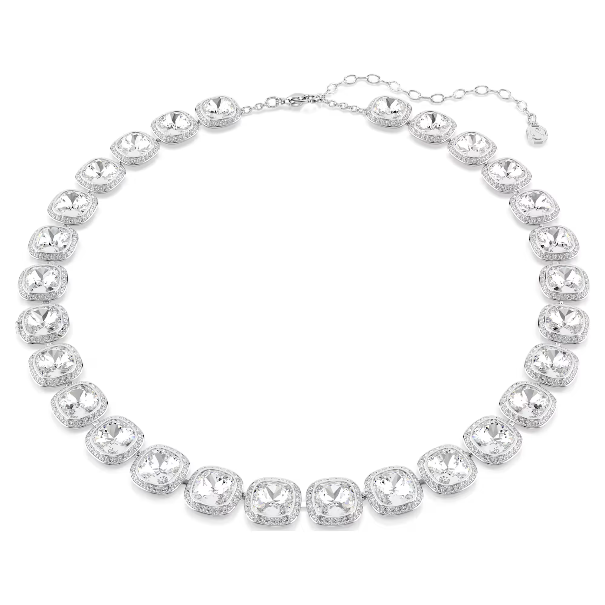 Deze Una-ketting omhult je hals met stralend licht en combineert krachtige Swarovski-kristallen met omlijstingen van glinsterende pav&eacute;. Draag het om jezelf een vleugje zelfvertrouwen te geven en geef elk moment een glanzende finishing touch. De Una Angelic-lijn brengt een hypnotiserende beweging en weergaloze halo&rsquo;s tot leven, wat zorgt voor een prachtig lichtspel dat je gewoon moet zien om te geloven.