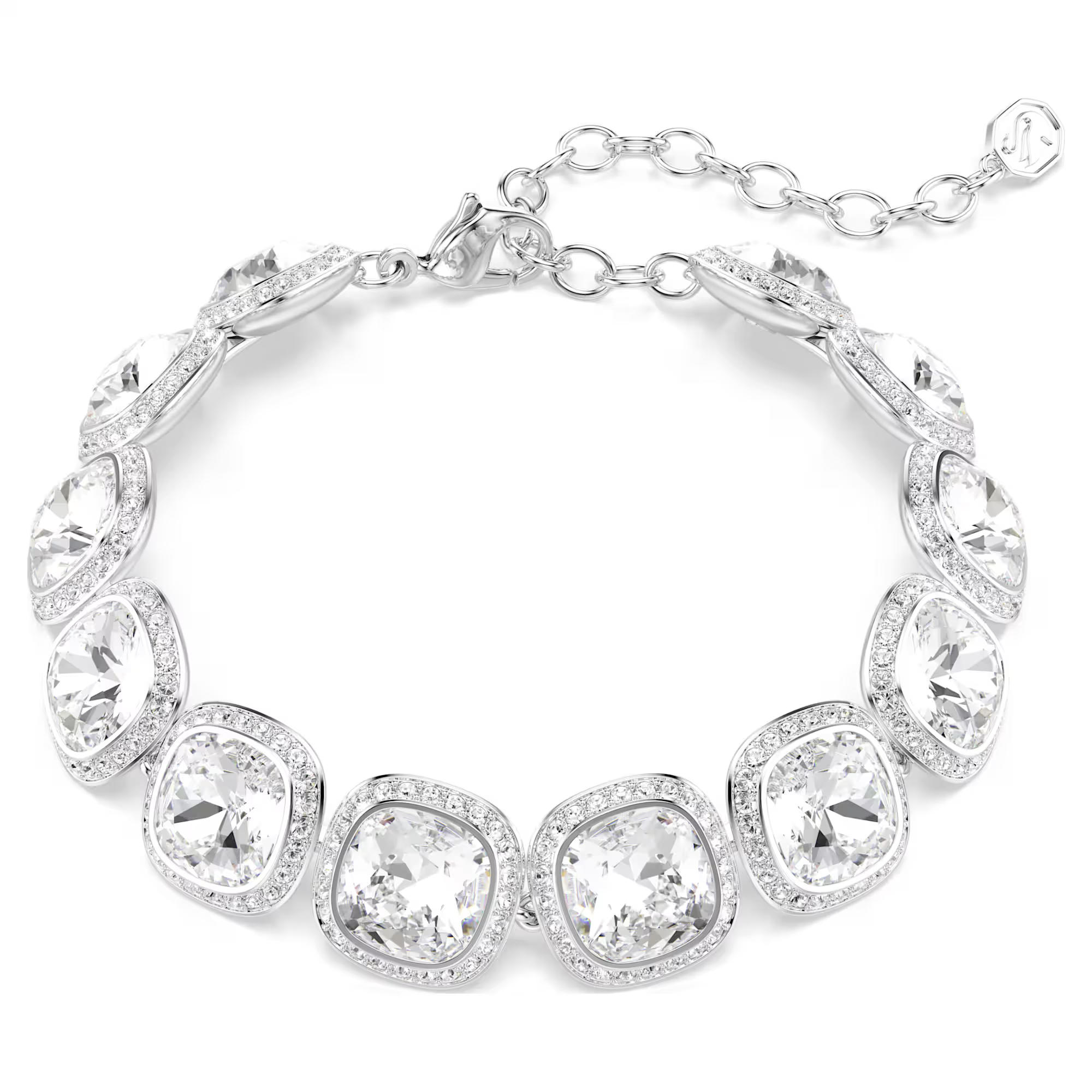 Deze Una-armband voelt als een lichtstraal om je pols en is een ware ode aan individuele Swarovski-kristallen. Een perfecte keuze voor een zelfverzekerde look op dagen dat je extra stralend voor de dag wilt komen. De Una Angelic-lijn brengt een hypnotiserende beweging en weergaloze halo&rsquo;s tot leven, wat zorgt voor een prachtig lichtspel dat je gewoon moet zien om te geloven.