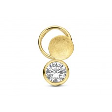Hanger 18 kt met zirconia