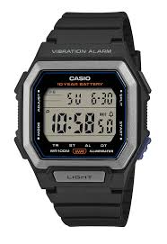 Der Casio Digital schwarz, Modellnummer W-738H-1AVEF, bietet folgende Eigenschaften: digitale Anzeige, quadratisches Geh&auml;use aus Kunststoff und Silikon, Mineralglas, schwarzes Armband, Datumsfunktion und eine Geh&auml;usegr&ouml;&szlig;e von 38 mm. Ideal f&uuml;r den t&auml;glichen Gebrauch und sportliche Aktivit&auml;ten geeignet. Tragen Sie es bequem am Handgelenk f&uuml;r einen klaren und modernen Look.
