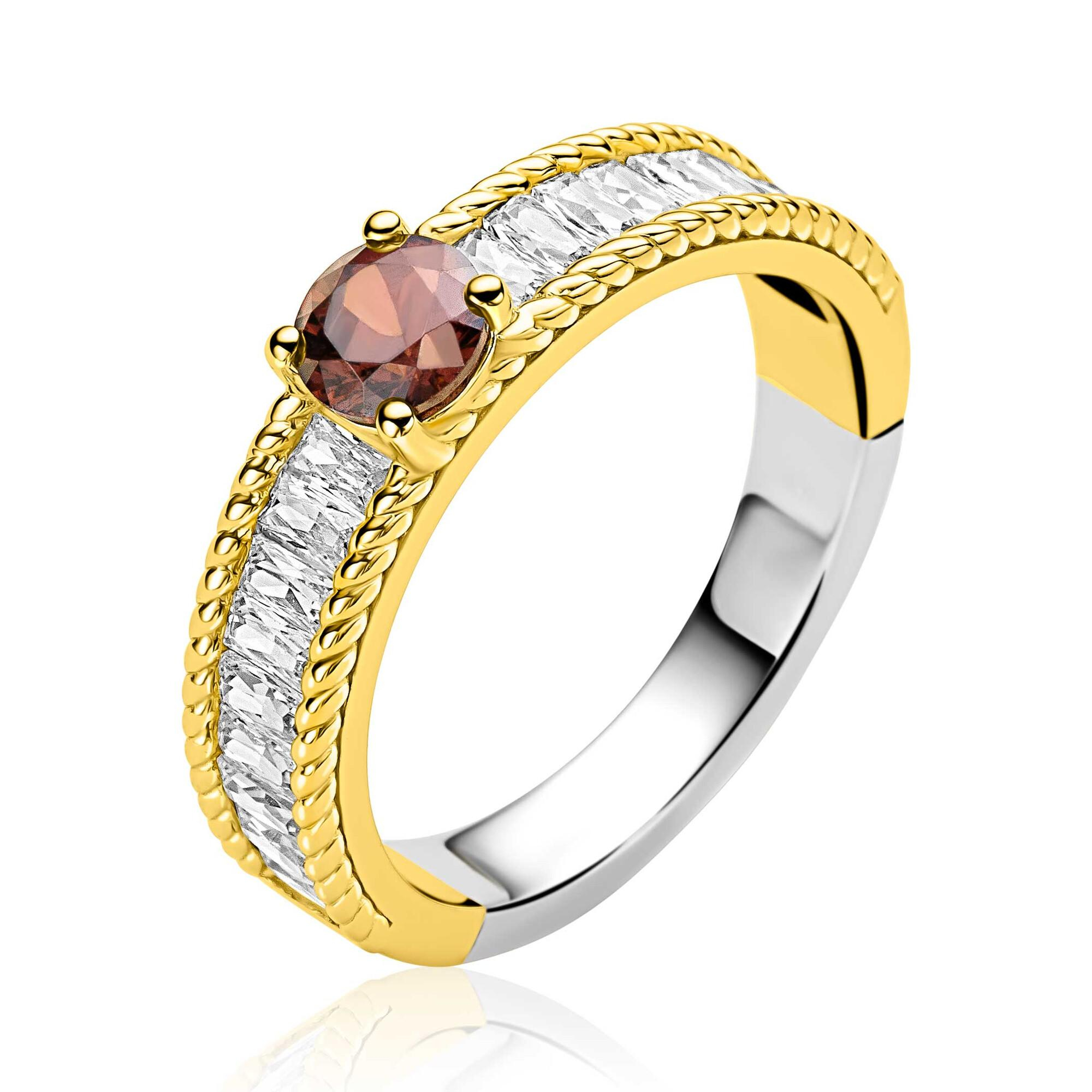 Ring ZINZI zlv gg.verg. baq.cz/bruin parelrand mt.60