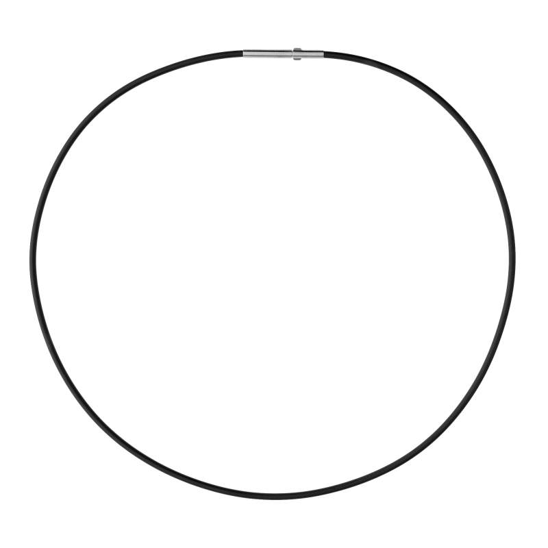 Die Kautschuk Kette schwarz mit Clic Verschluss, Modellnummer KS2C.45, ist ein stilvolles Schmuckst&uuml;ck, das in die Kategorie "Schmuck" und "Halskette" f&auml;llt. Tragen Sie diese elegante Halskette am besten als Alltagsschmuck oder zu besonderen Anl&auml;ssen. Der praktische Clic Verschluss sorgt f&uuml;r einfaches Anlegen und sichert die Kette zuverl&auml;ssig um Ihren Hals. Perfekt f&uuml;r jeden modernen Look.