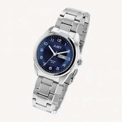 Die Just Watch HAU Metallband Quarz (Modell: JU20200-002) bietet ein 40 mm Edelstahlgeh&auml;use mit rundem Saphirglas. Sie hat ein silberfarbenes Armband, ein blaues Zifferblatt mit arabischen Ziffern und analoger Anzeige. Mit Datumsfunktion und wasserdicht bis 10 ATM ist sie ideal f&uuml;r den Alltag sowie formelle Anl&auml;sse. Elegant am Handgelenk tragen.