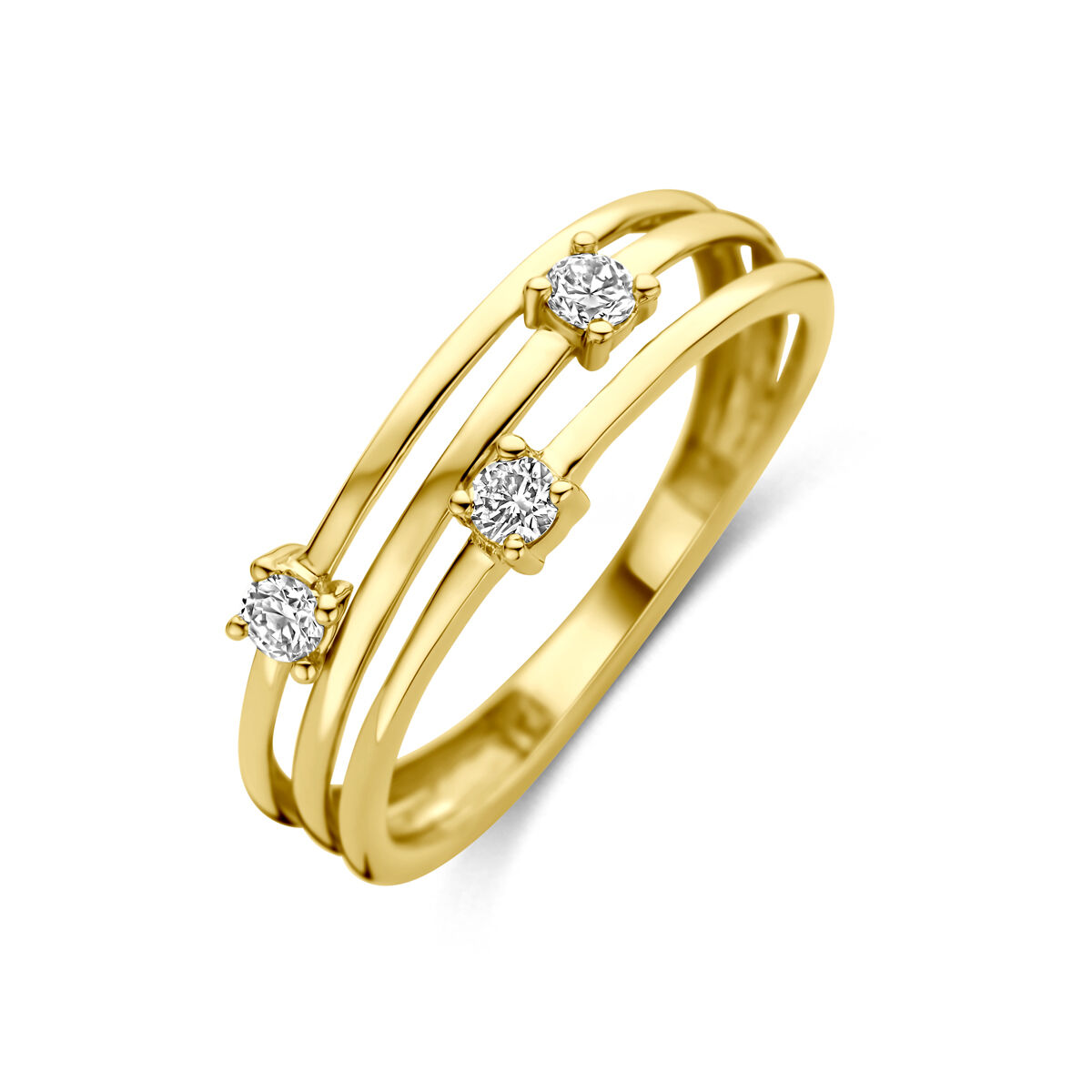 Ring lab grown diamant 0.15ct f vs